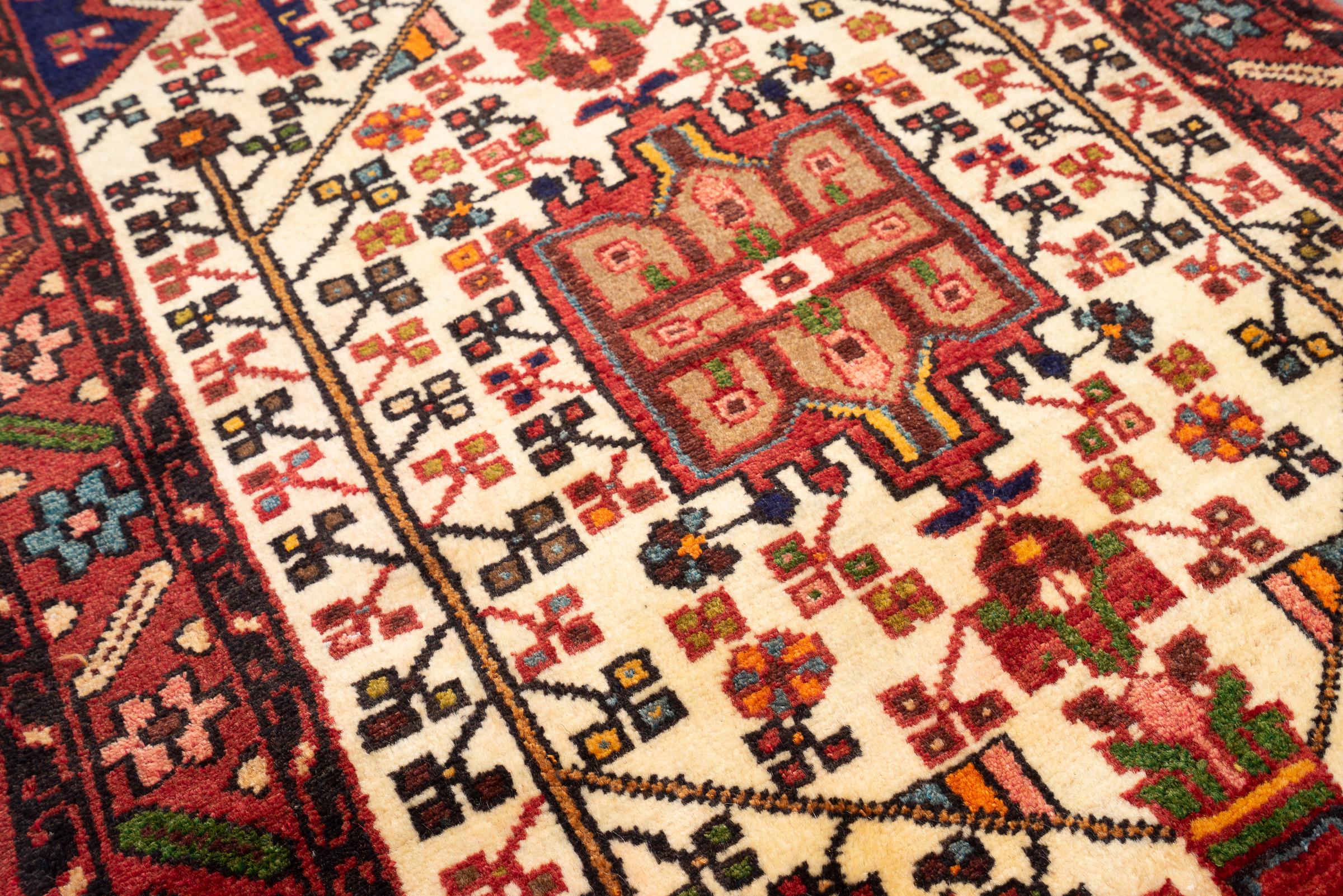 New Weave Hamadan Improvised Persian Rug