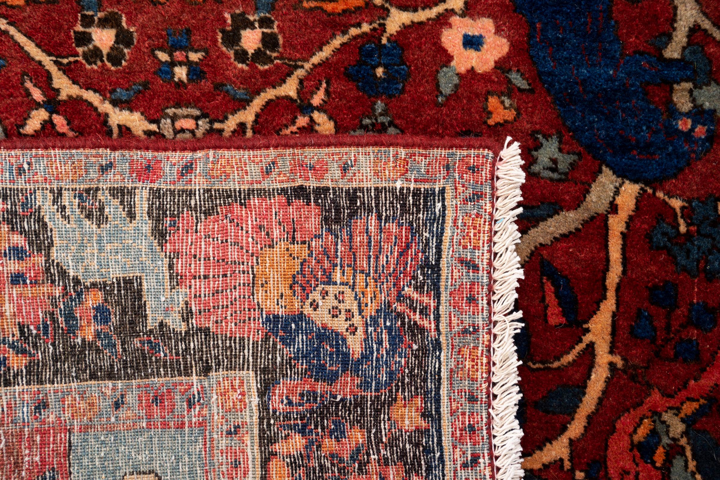 Antique Bijar Animal Garden Persian Rug, 1920–1940