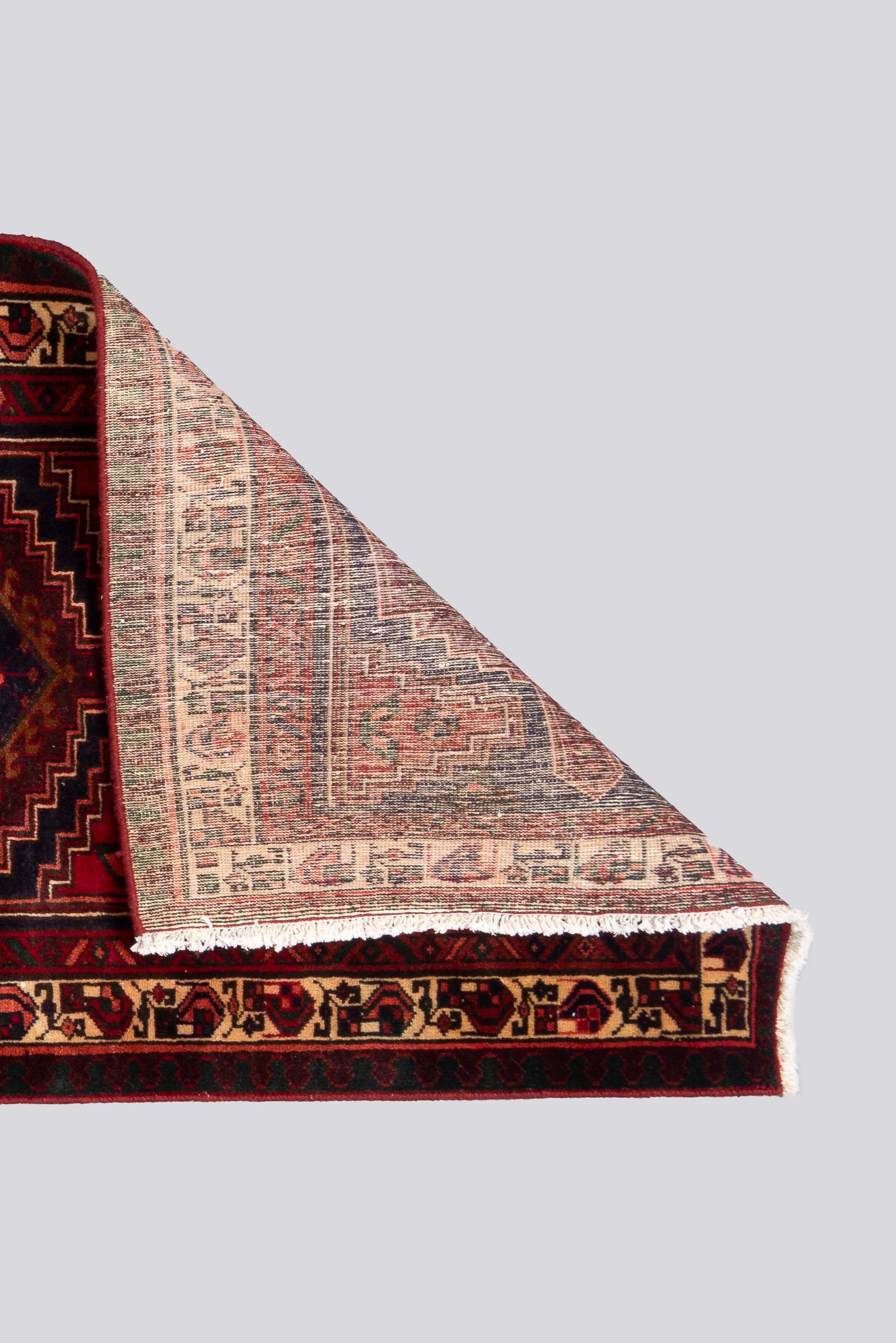 Vintage Sarab 5 Toranj Persian Runner Rug
