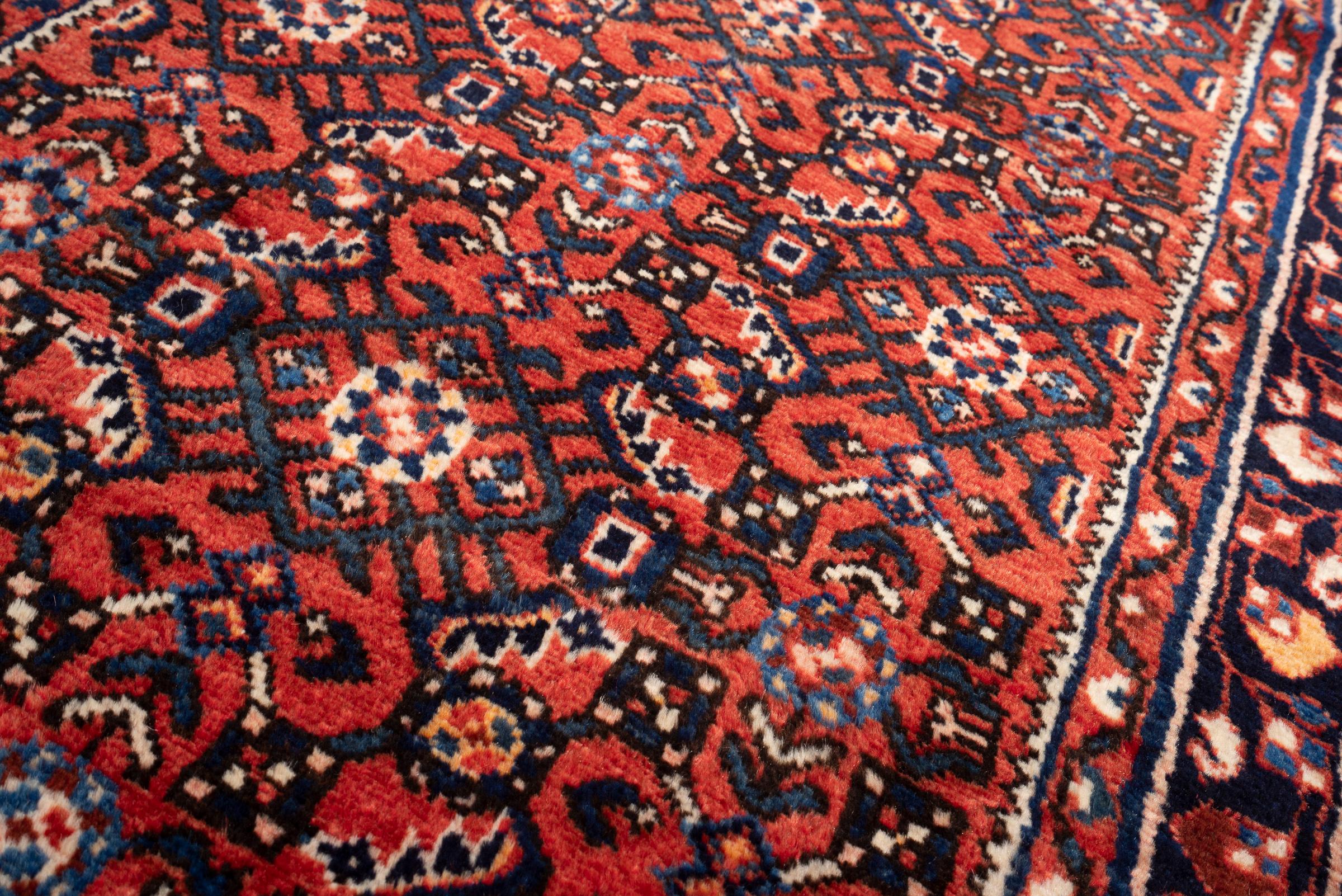 Hossein Abad Mahi Long Persian Runner Rug