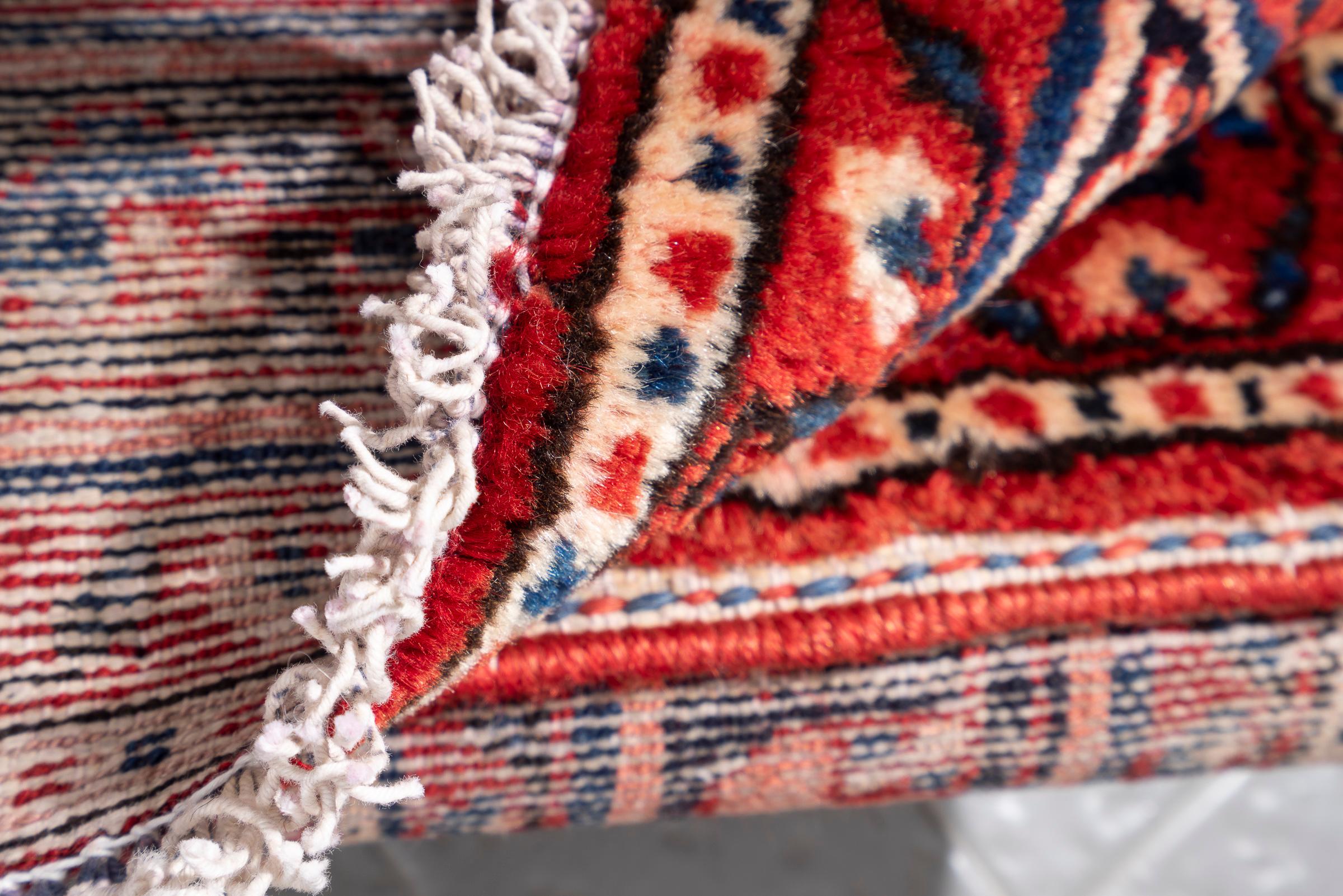 Hossein Abad Mahi Long Persian Runner Rug