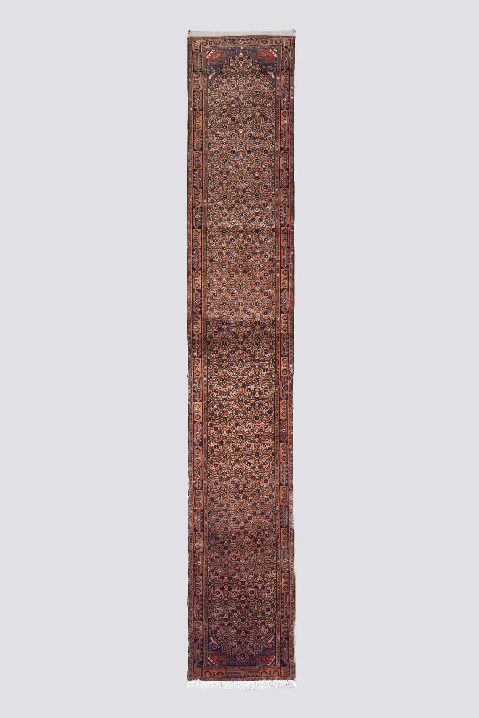 Vintage Hossein Abad Mahi Carpet 3.6SQM