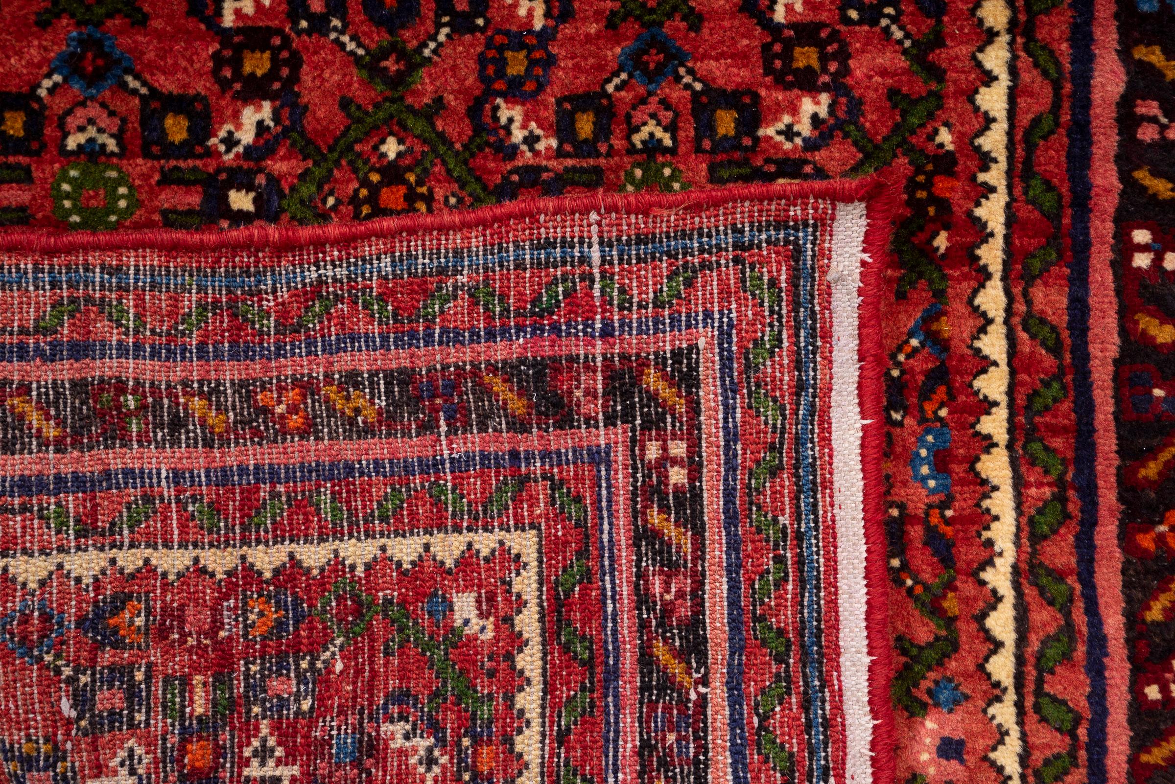 Vintage Hossein Abad Mahi Persian Rug