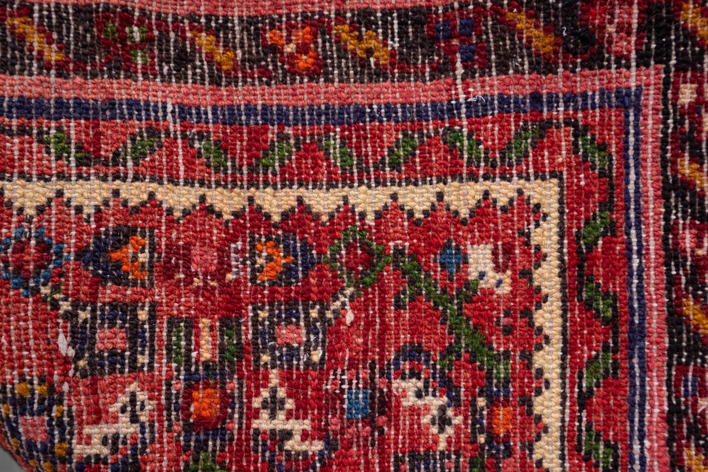 Vintage Hossein Abad Mahi Persian Rug