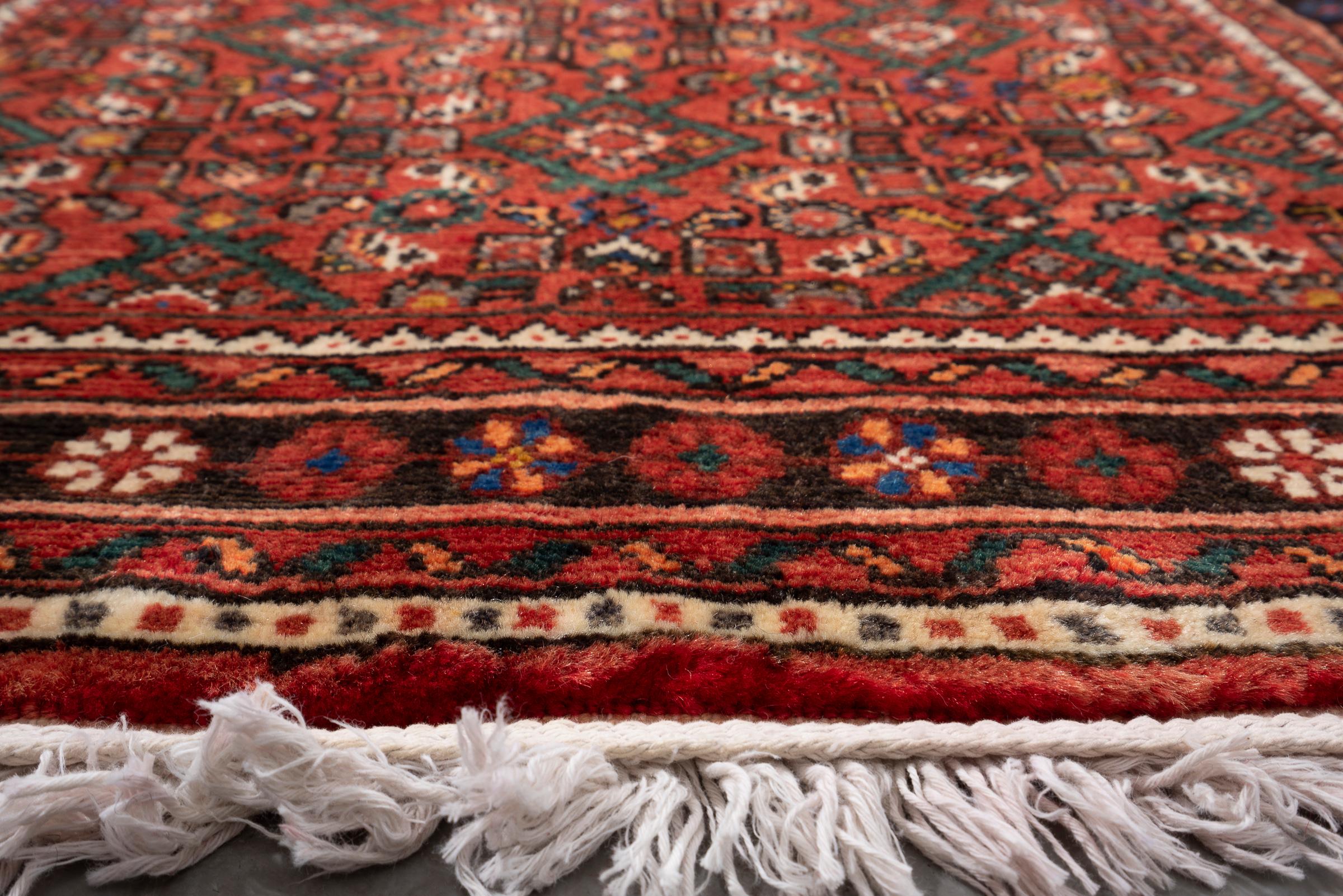 Hossein Abad Mahi Long Persian Runner Rug