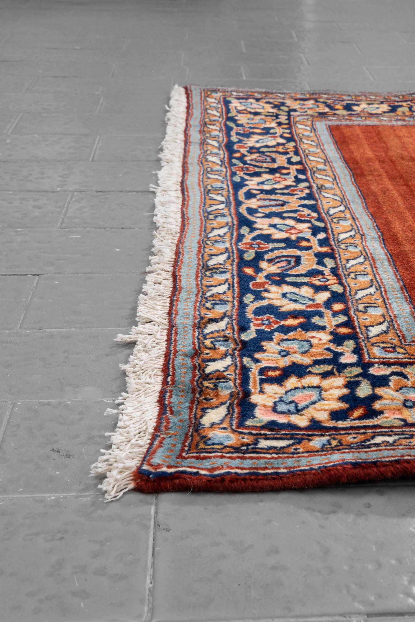 Vintage Fine Kerman Persian Runner Rug