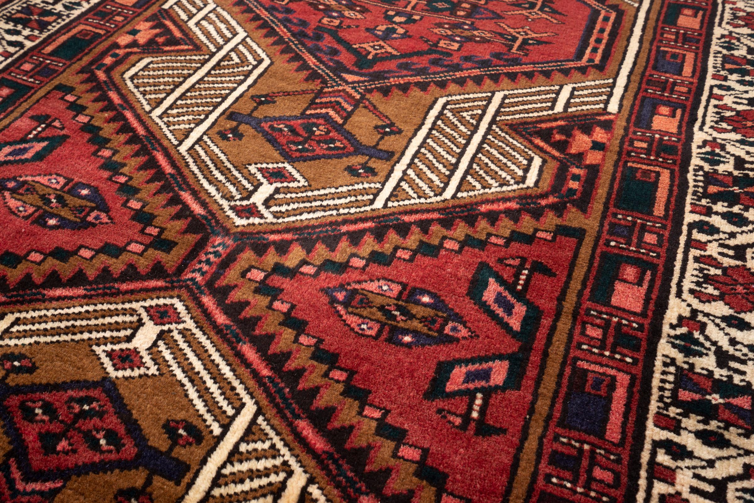 Vintage Sarab Qalami Persian Runner Rug