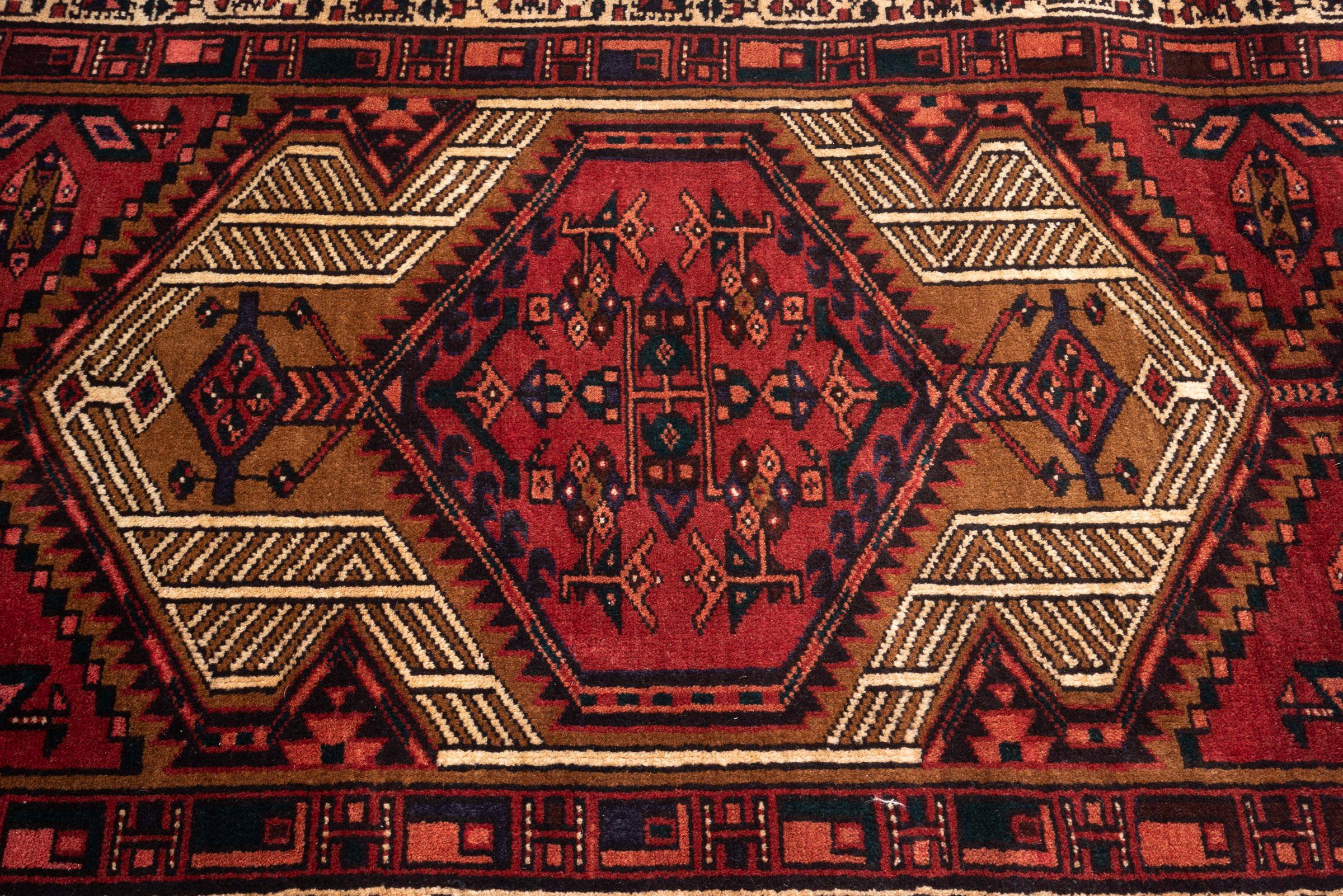Vintage Sarab Qalami Persian Runner Rug