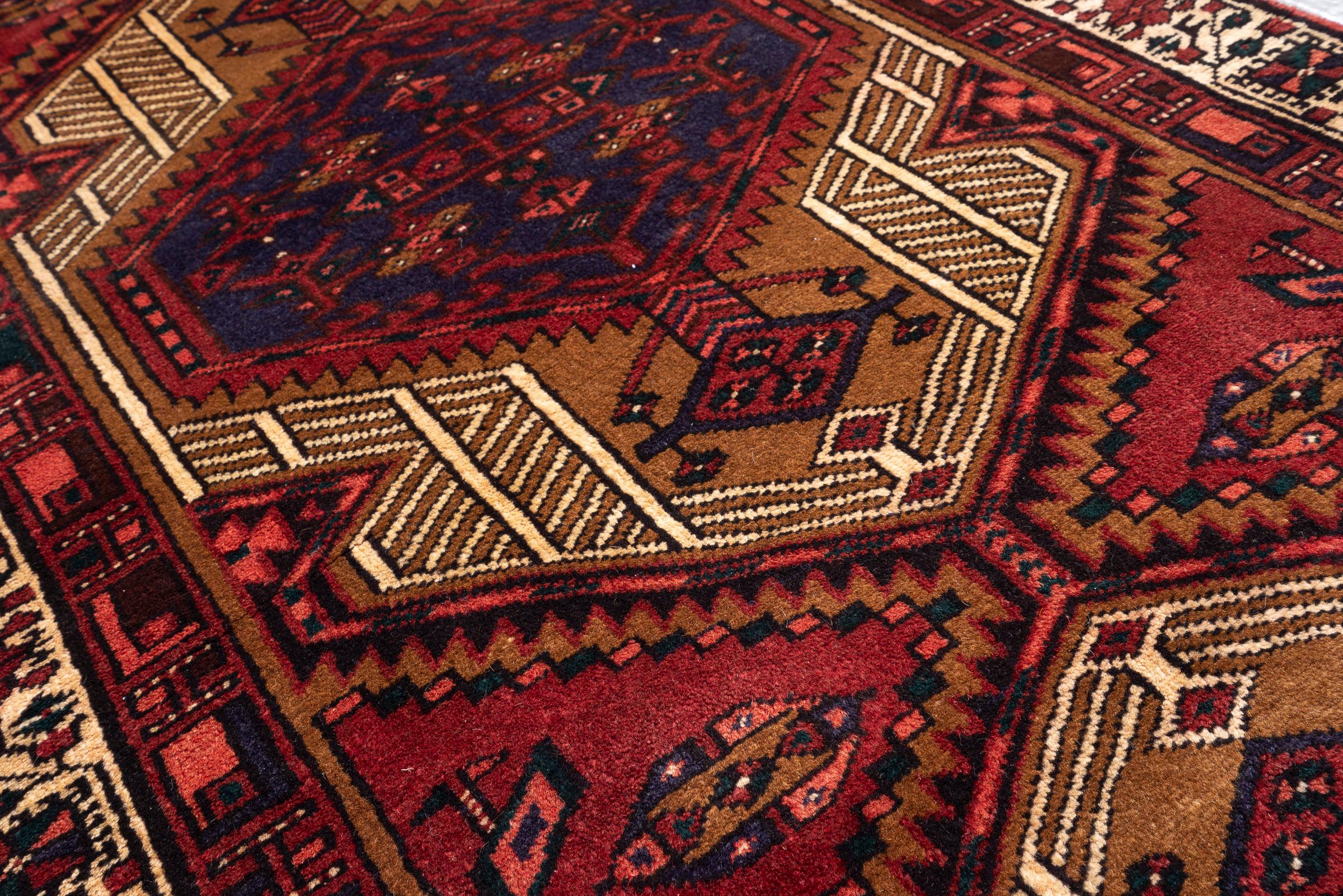 Vintage Sarab Qalami Persian Runner Rug
