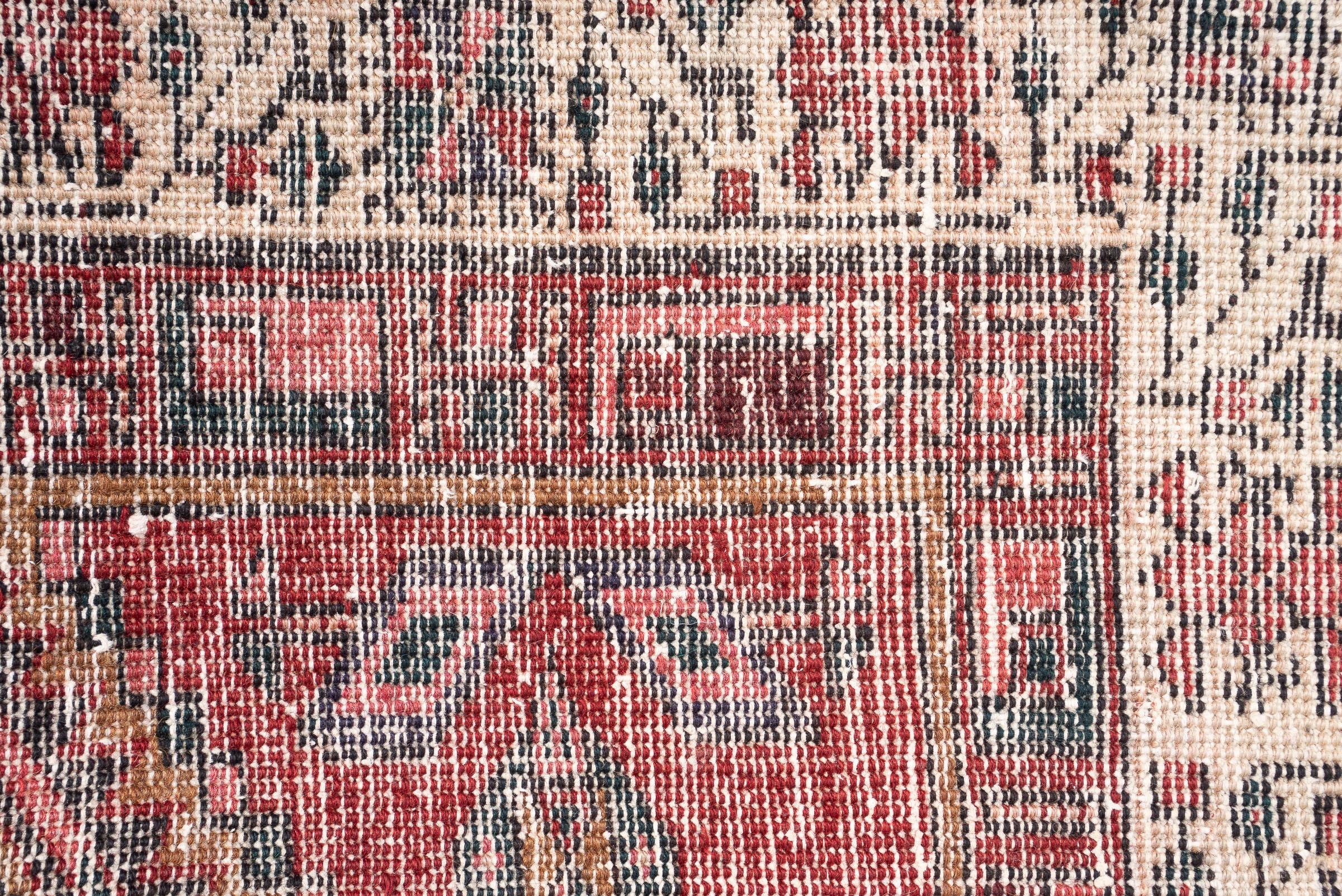 Vintage Sarab Qalami Persian Runner Rug