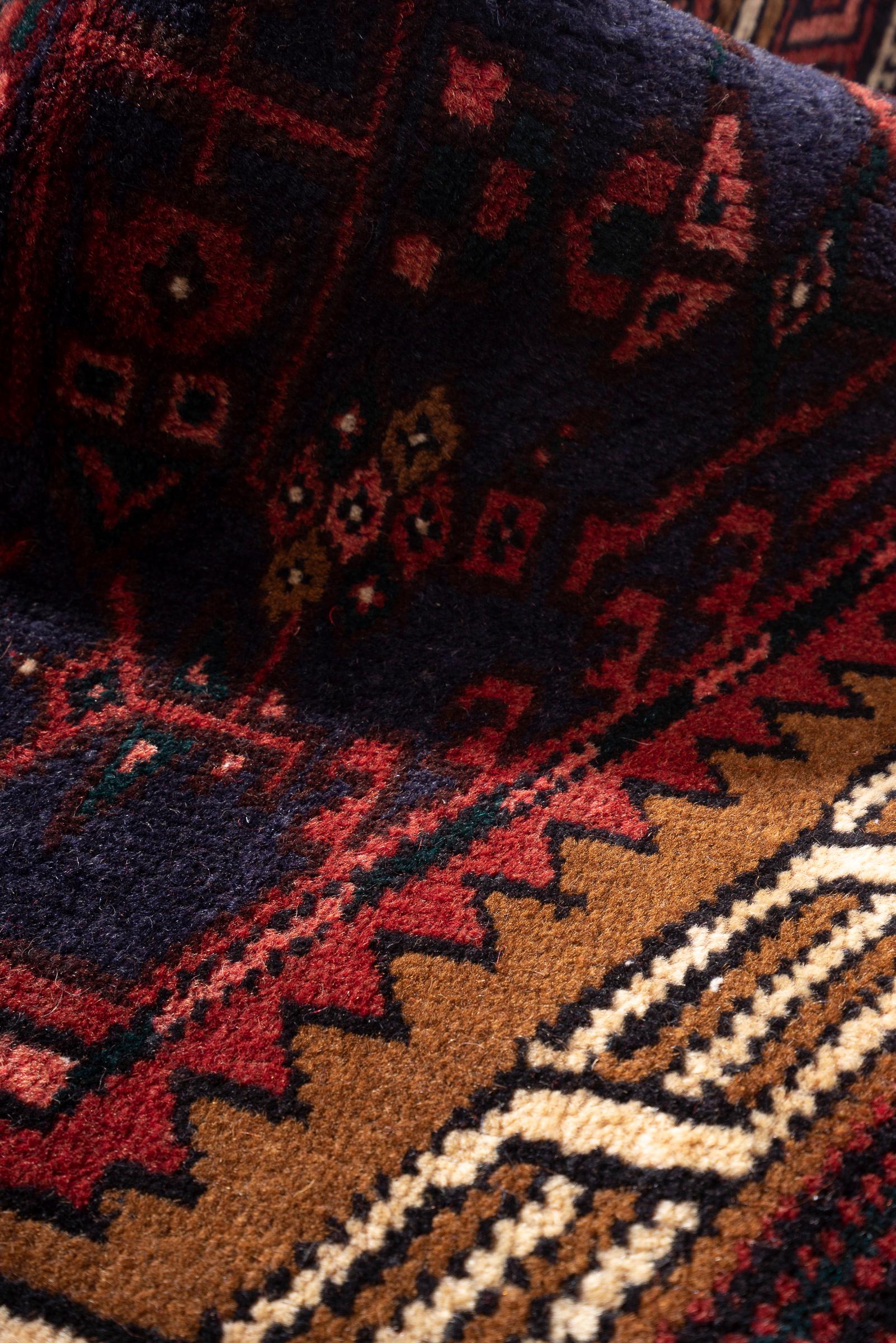 Vintage Sarab Qalami Persian Runner Rug