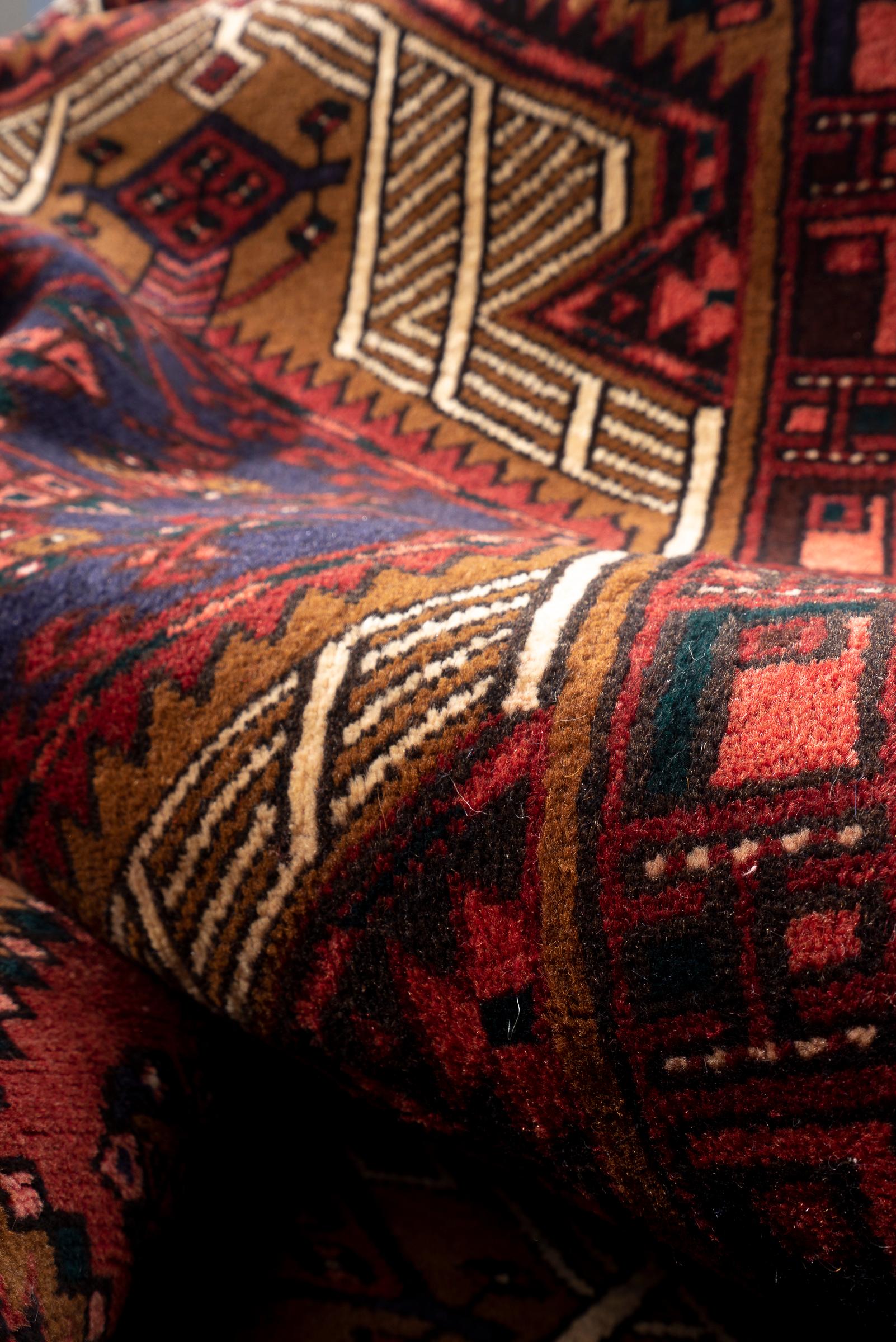 Vintage Sarab Qalami Persian Runner Rug