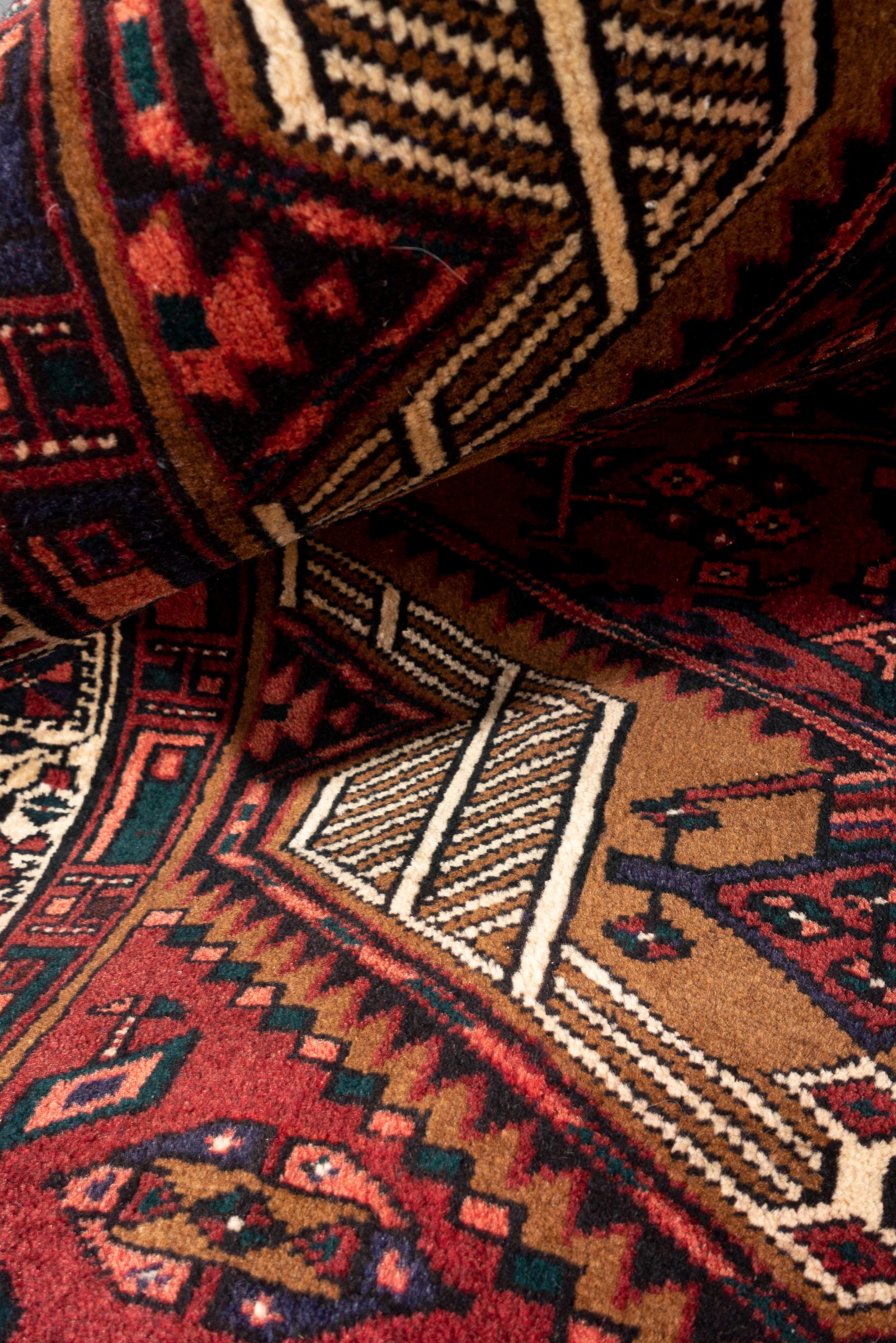 Vintage Sarab Qalami Persian Runner Rug