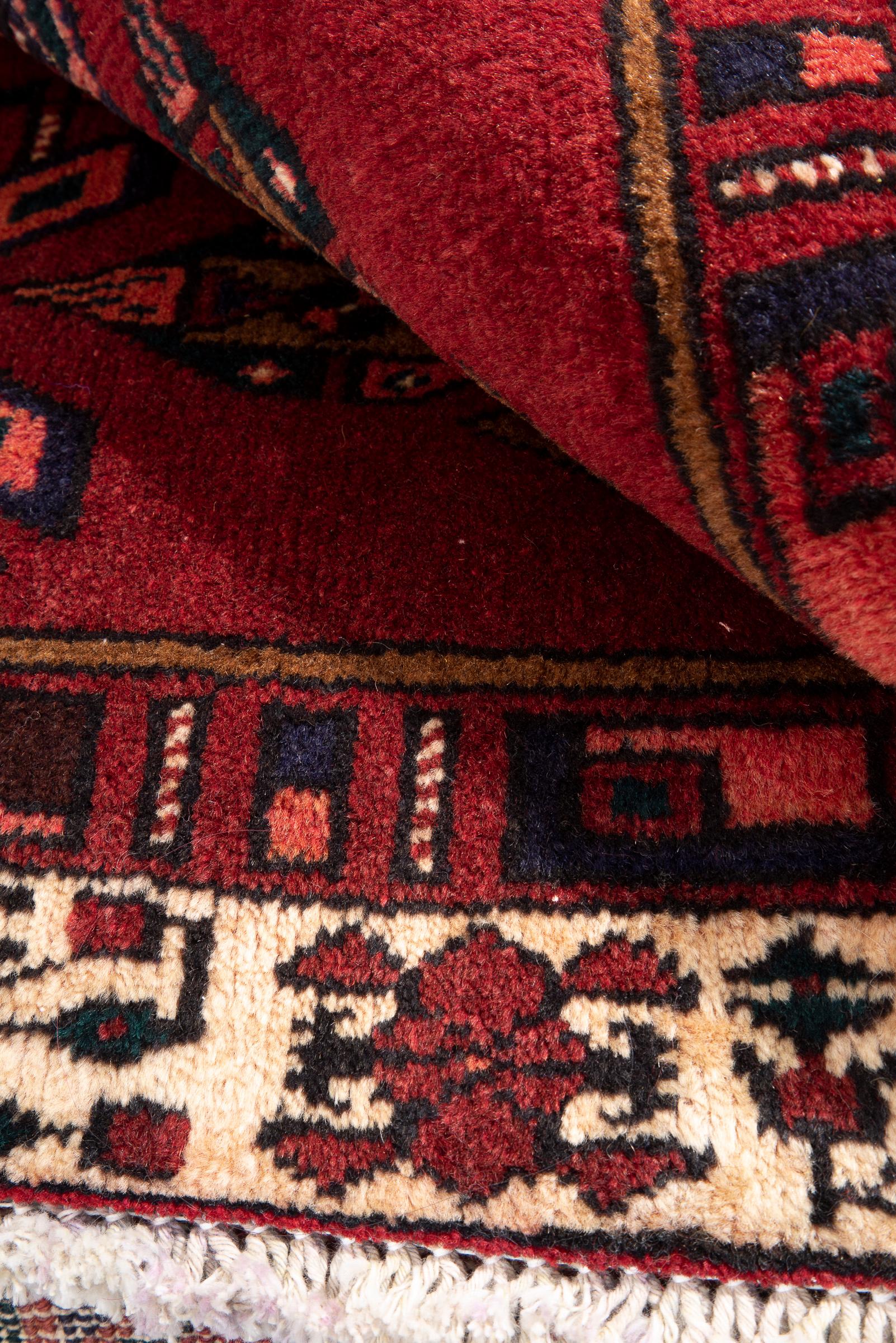 Vintage Sarab Qalami Persian Runner Rug