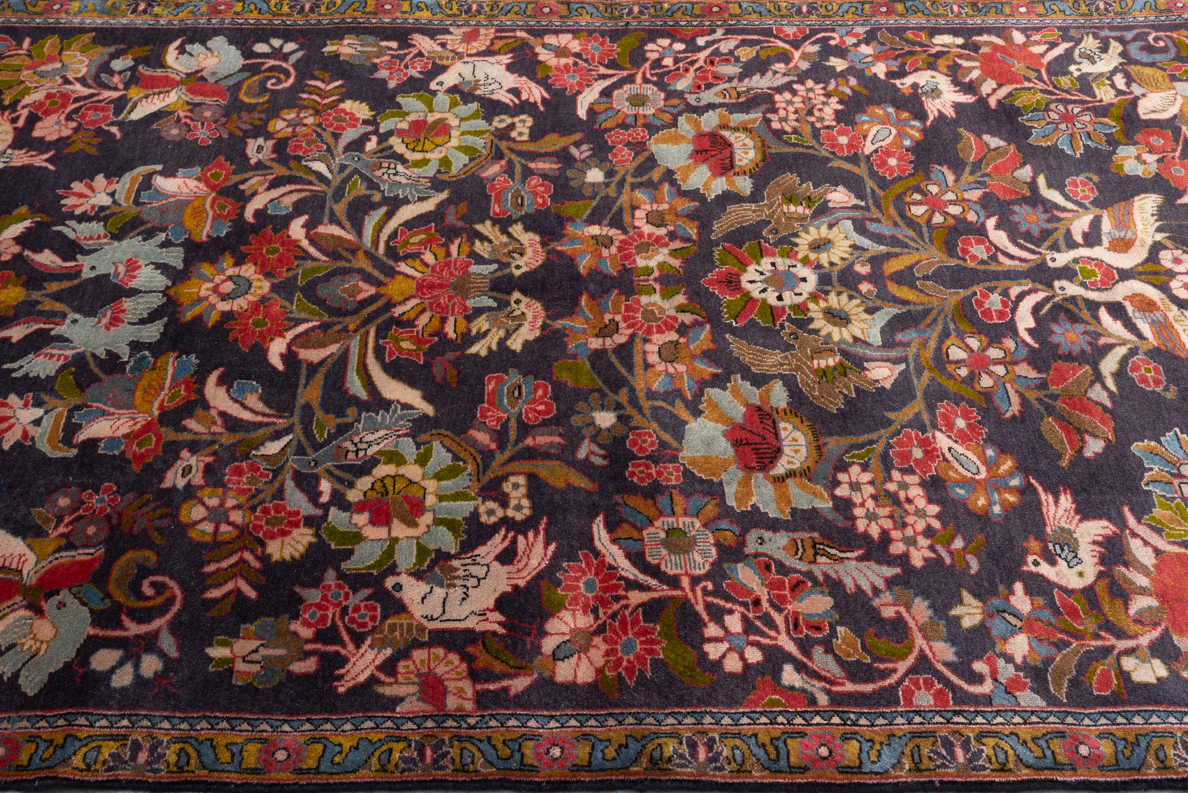 Vintage Kerman Tree of Life Persian Rug