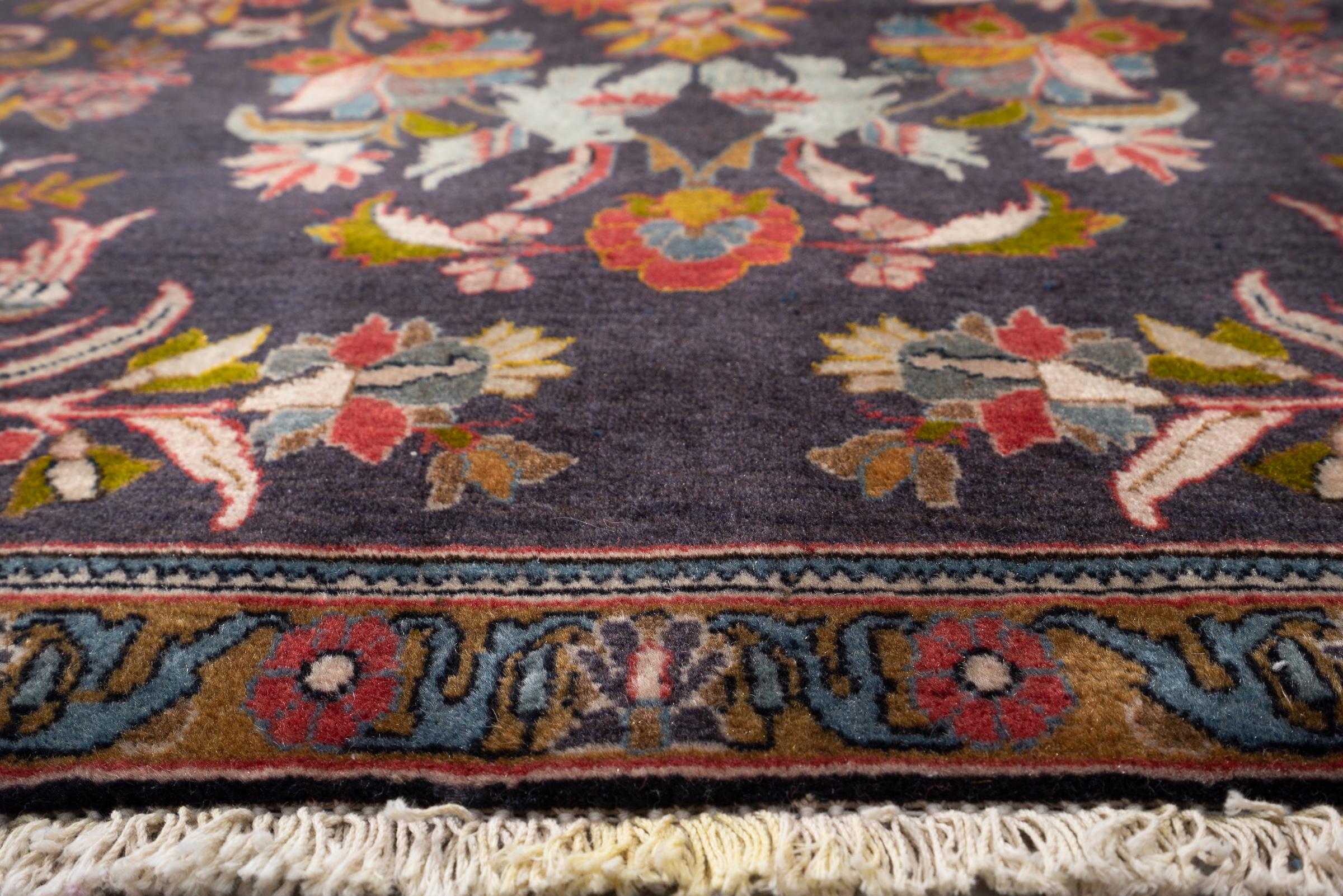 Vintage Kerman Tree of Life Persian Rug