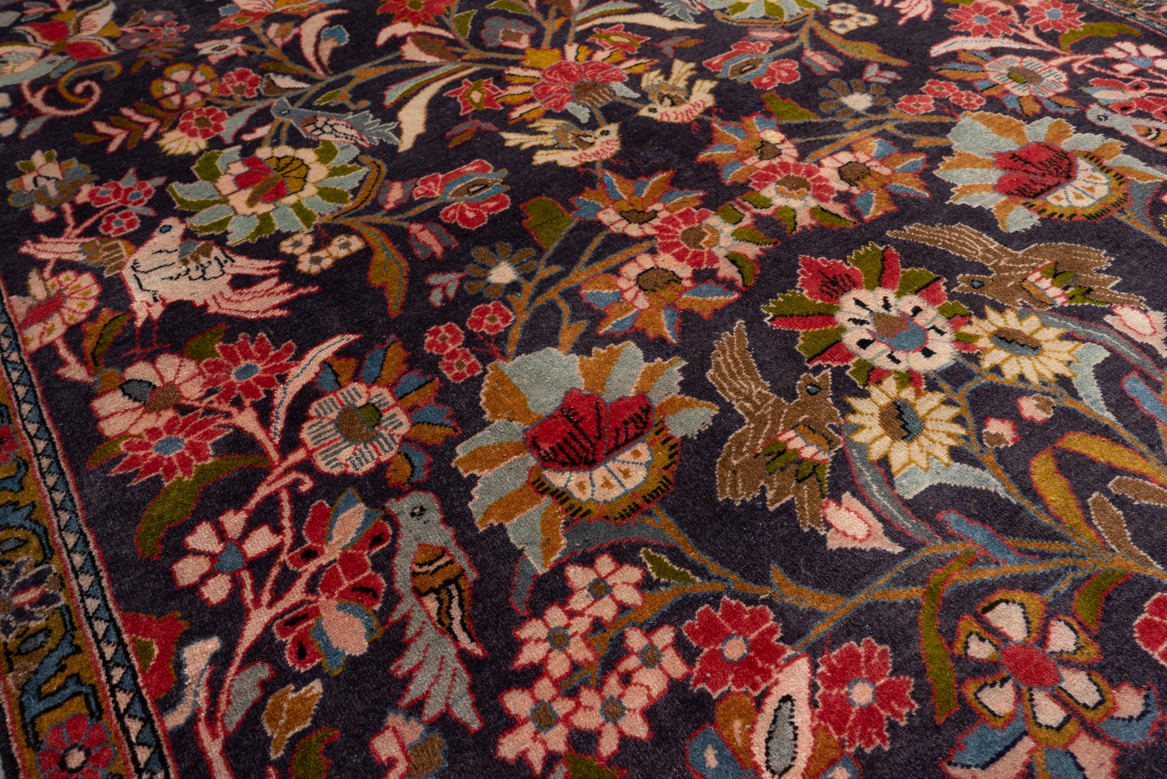 Vintage Kerman Tree of Life Persian Rug