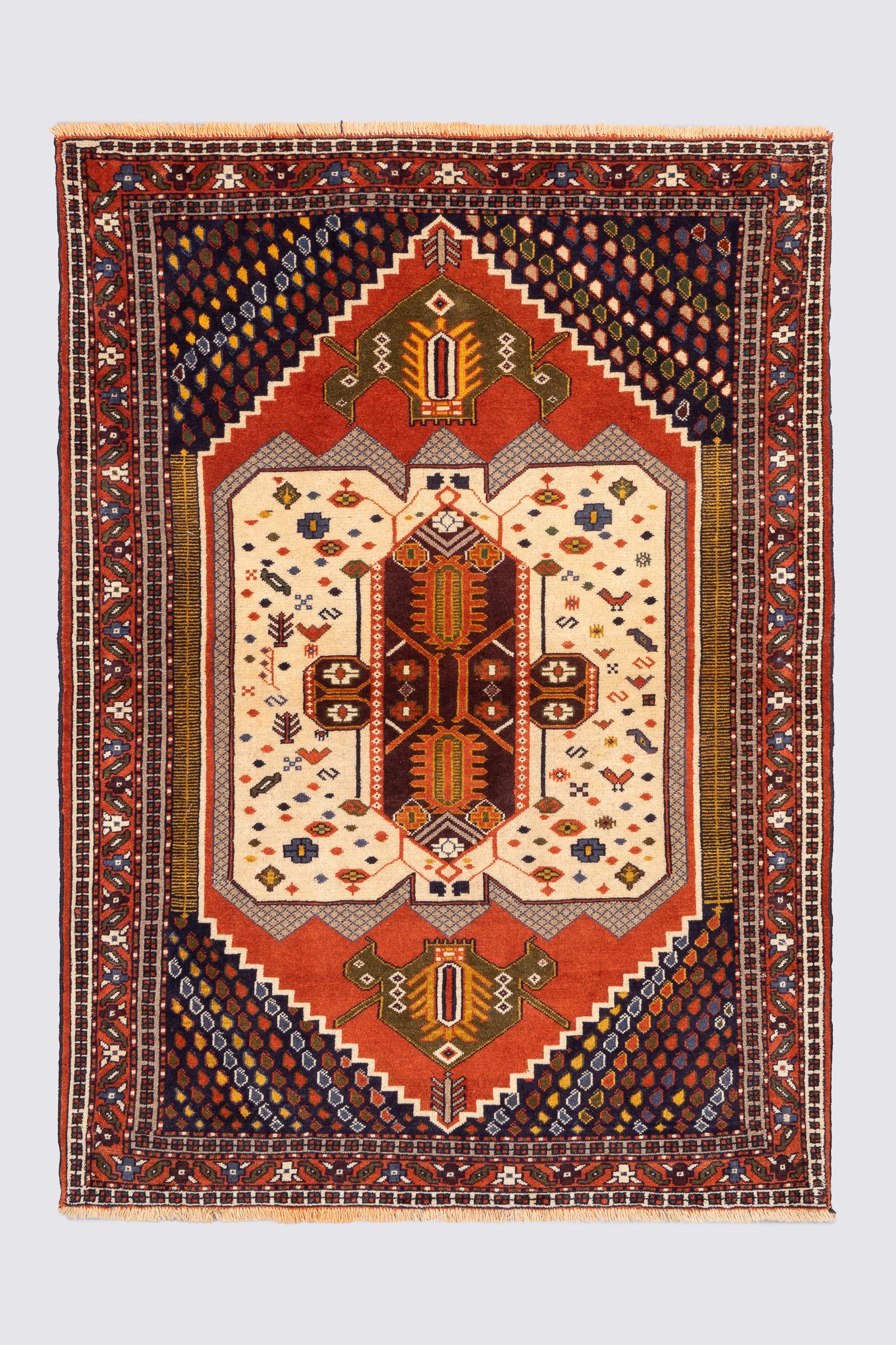 Vintage Fine Shahsavan Toranj Carpet 2.3SQM