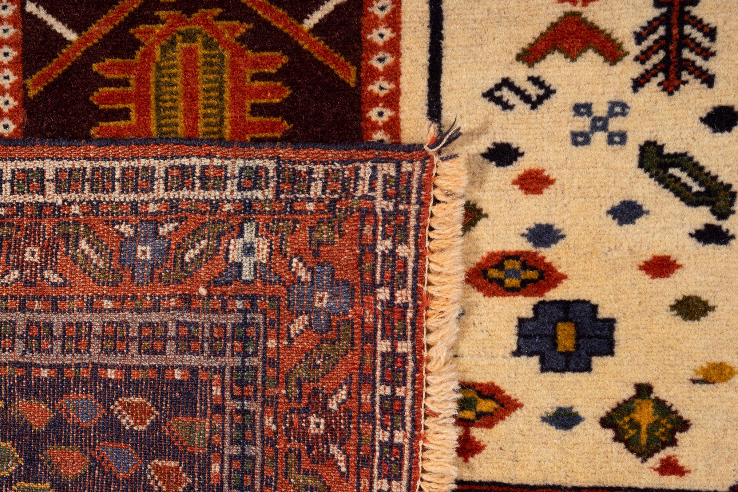 Vintage Fine Shahsavan Toranj Persian Rug
