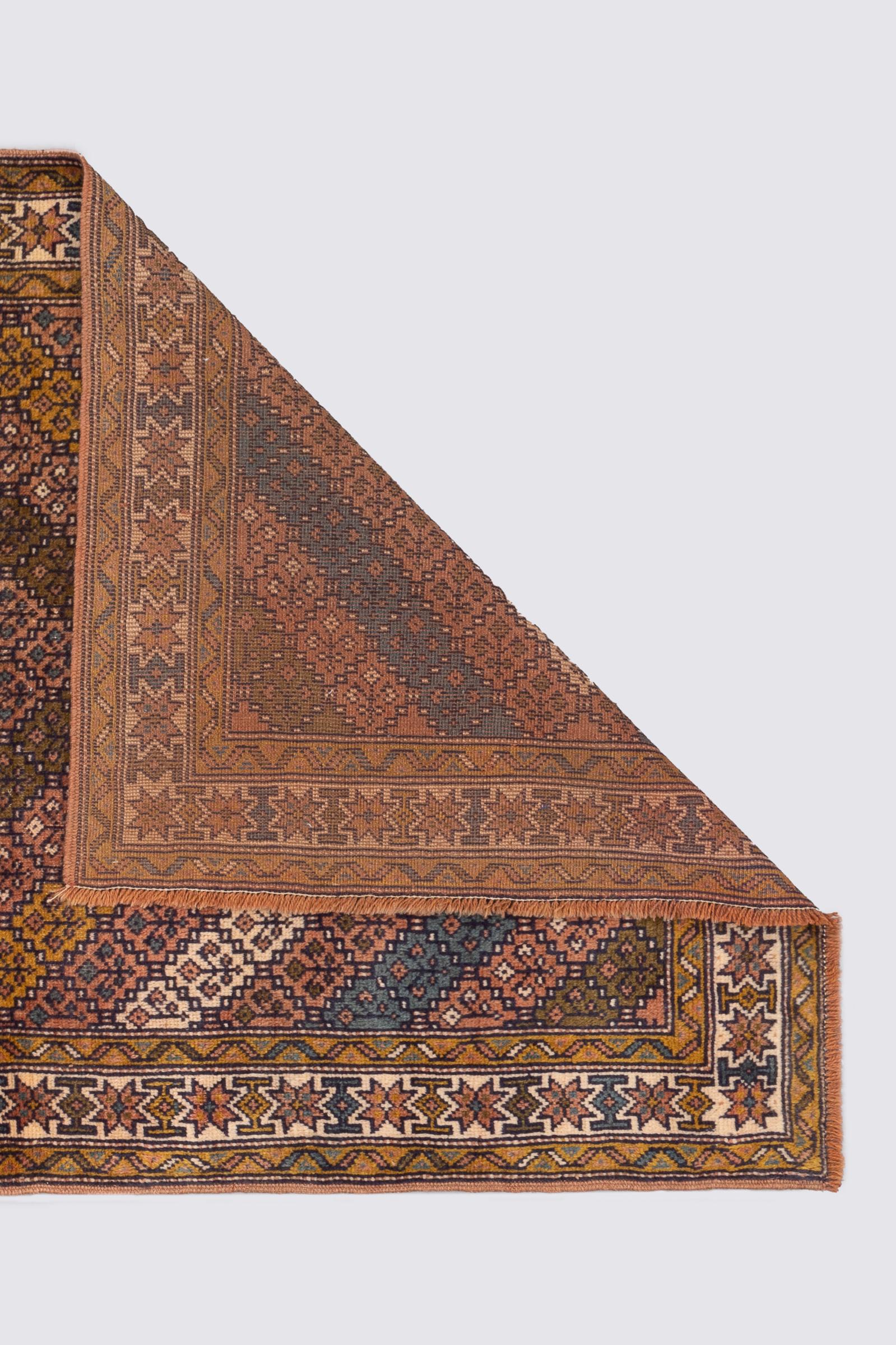 Antique Fine Quchan Camel Wool Muharramat Persian Rug, c. 1900–30