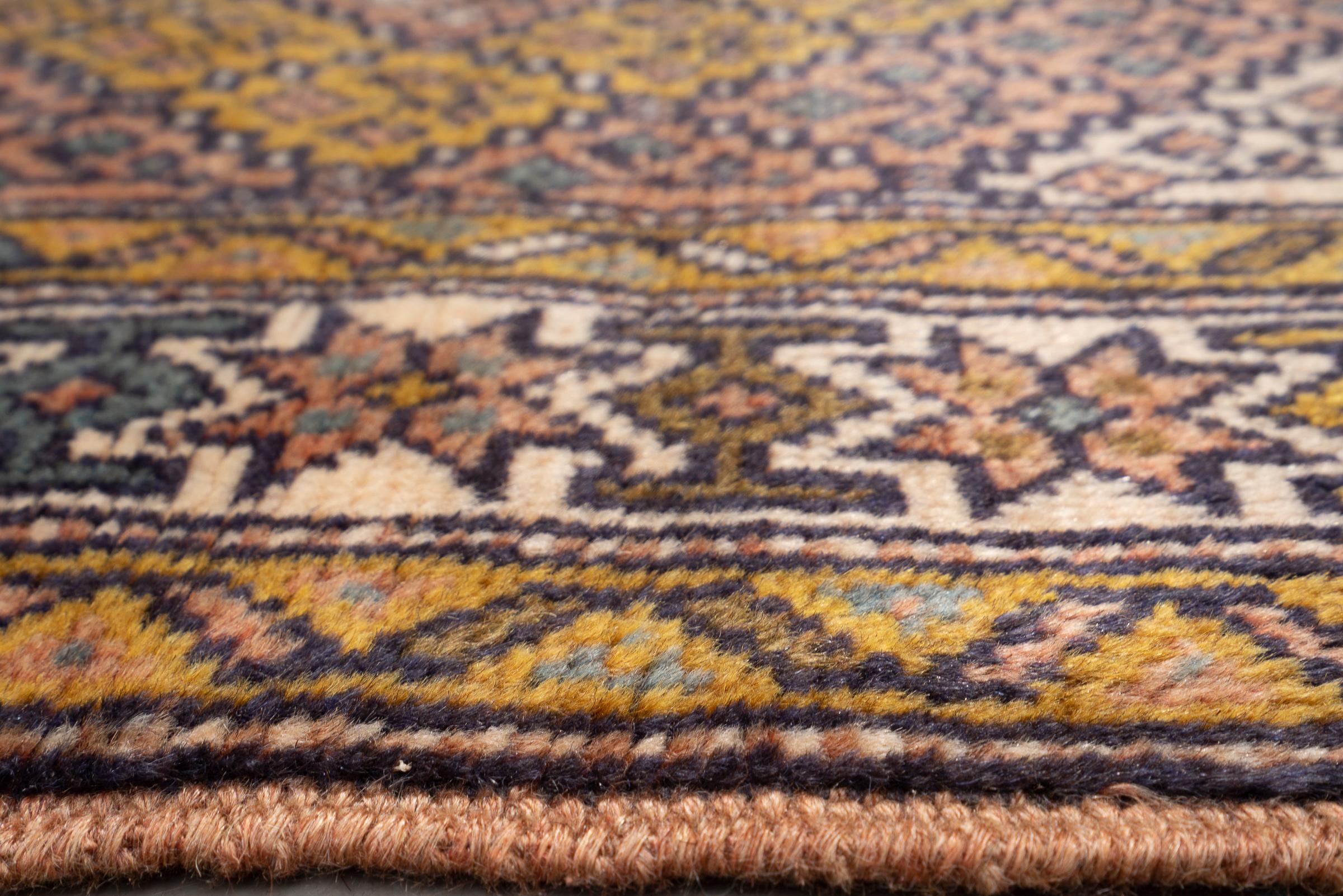 Antique Fine Quchan Camel Wool Muharramat Persian Rug, c. 1900–30