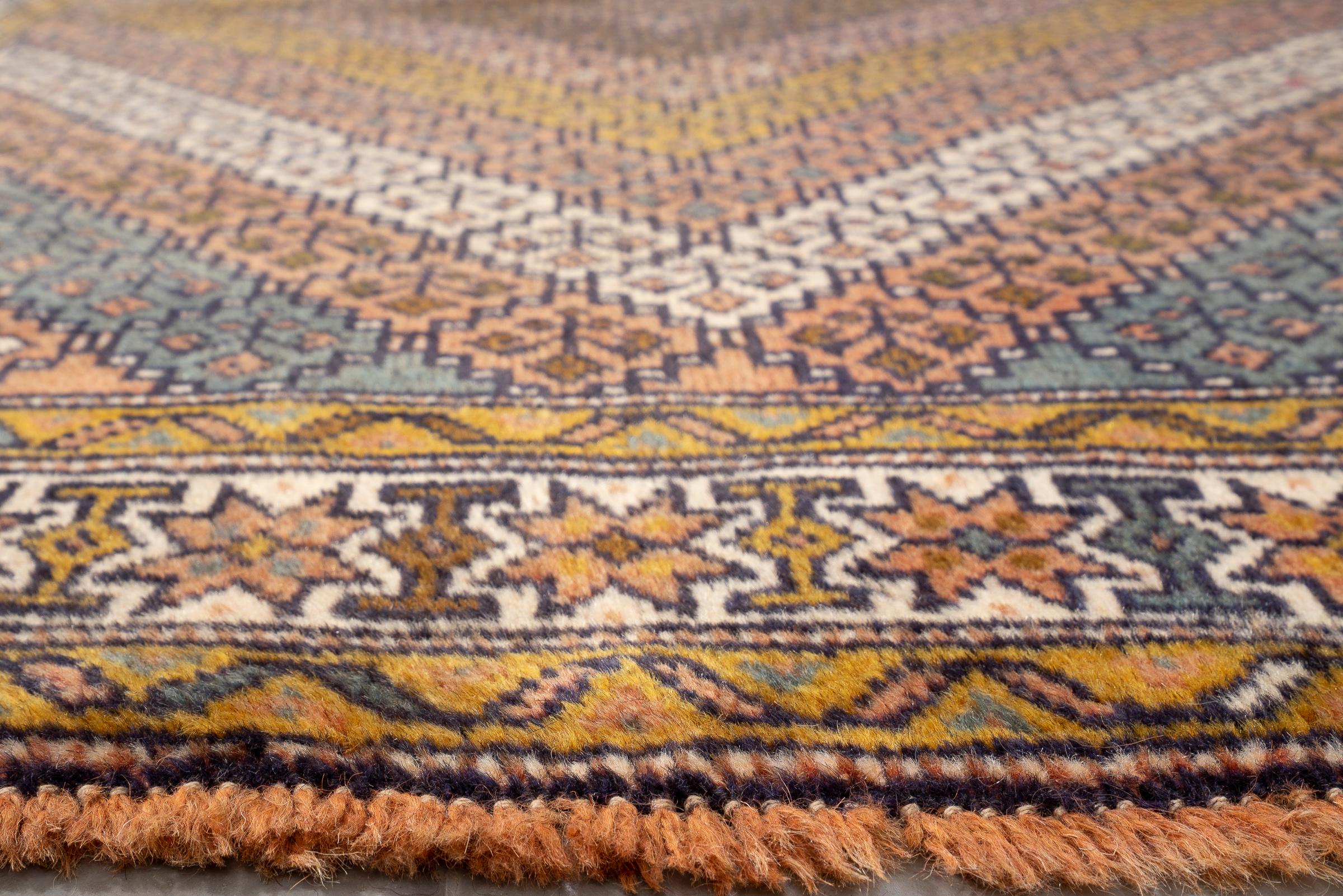 Antique Fine Quchan Camel Wool Muharramat Persian Rug, c. 1900–30