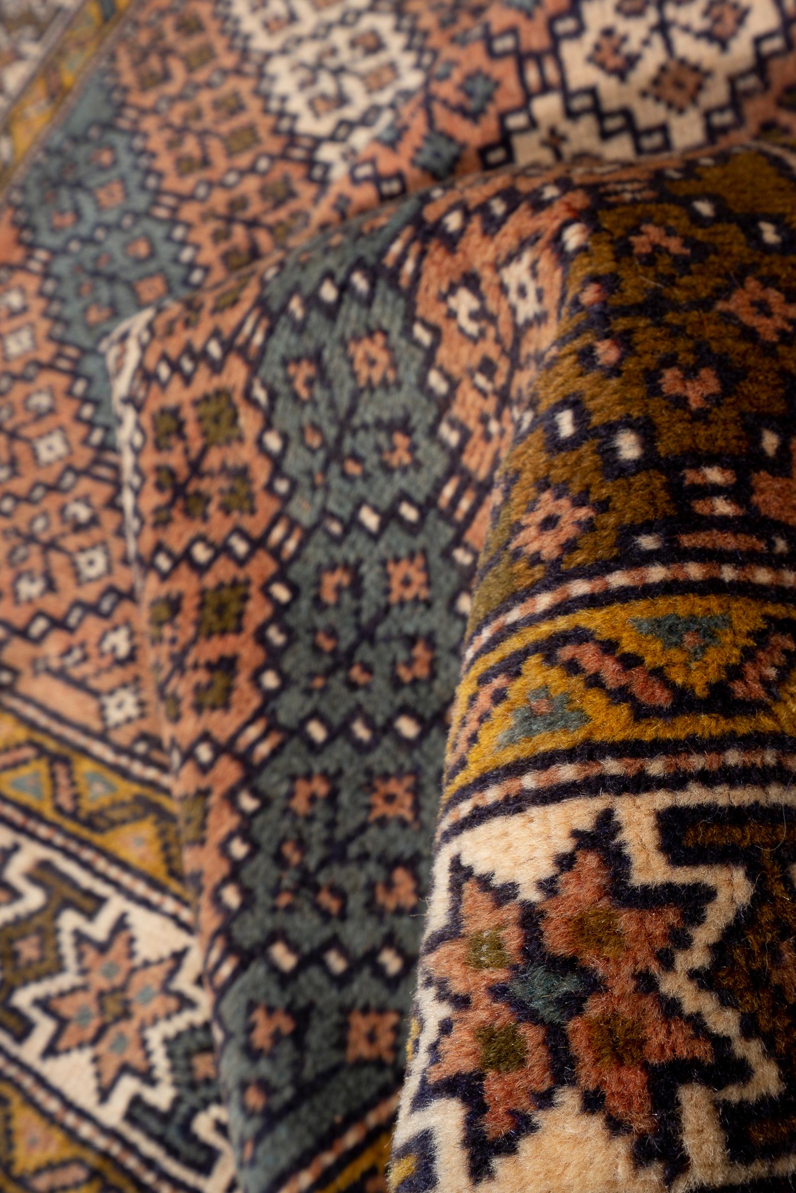 Antique Fine Quchan Camel Wool Muharramat Persian Rug, c. 1900–30