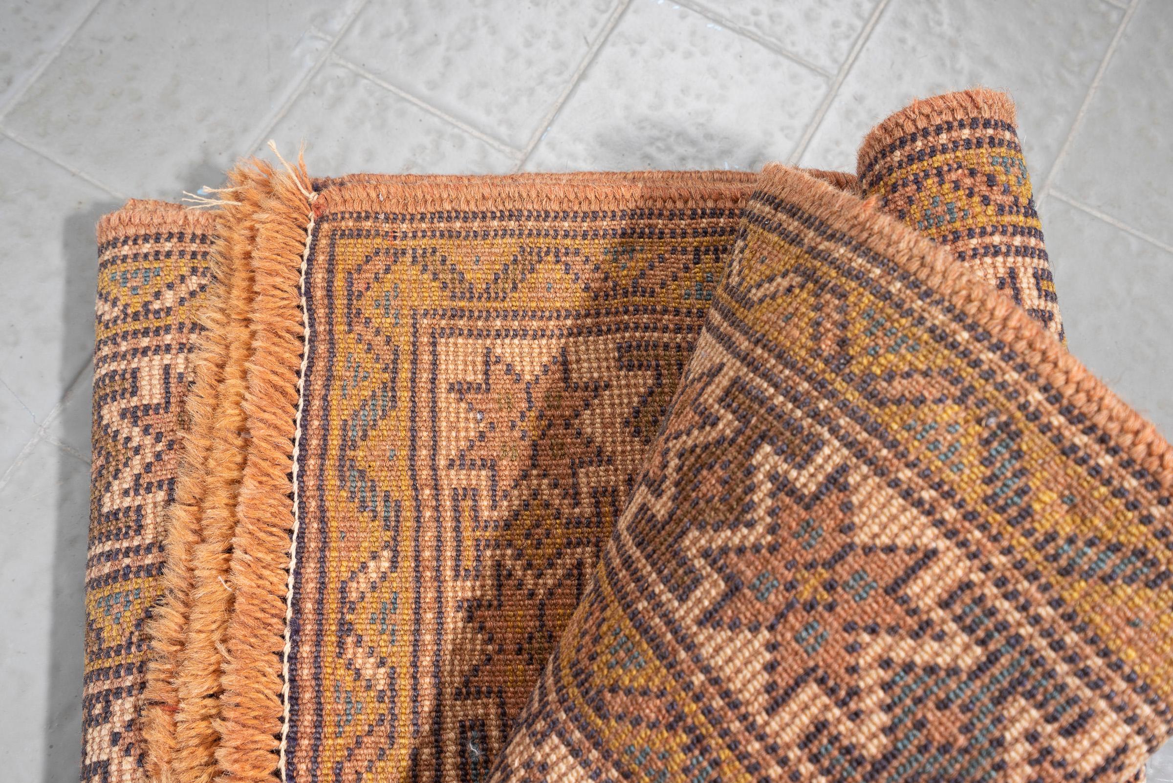 Antique Fine Quchan Camel Wool Muharramat Persian Rug, c. 1900–30