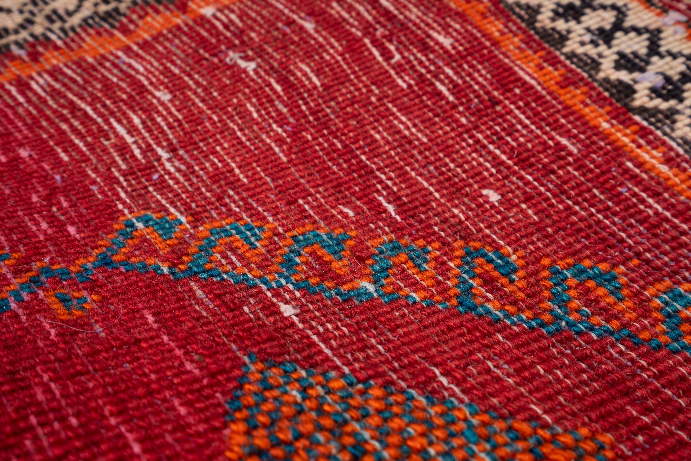 Vintage Fine Qashqai Diamonds Persian Gabbeh Rug