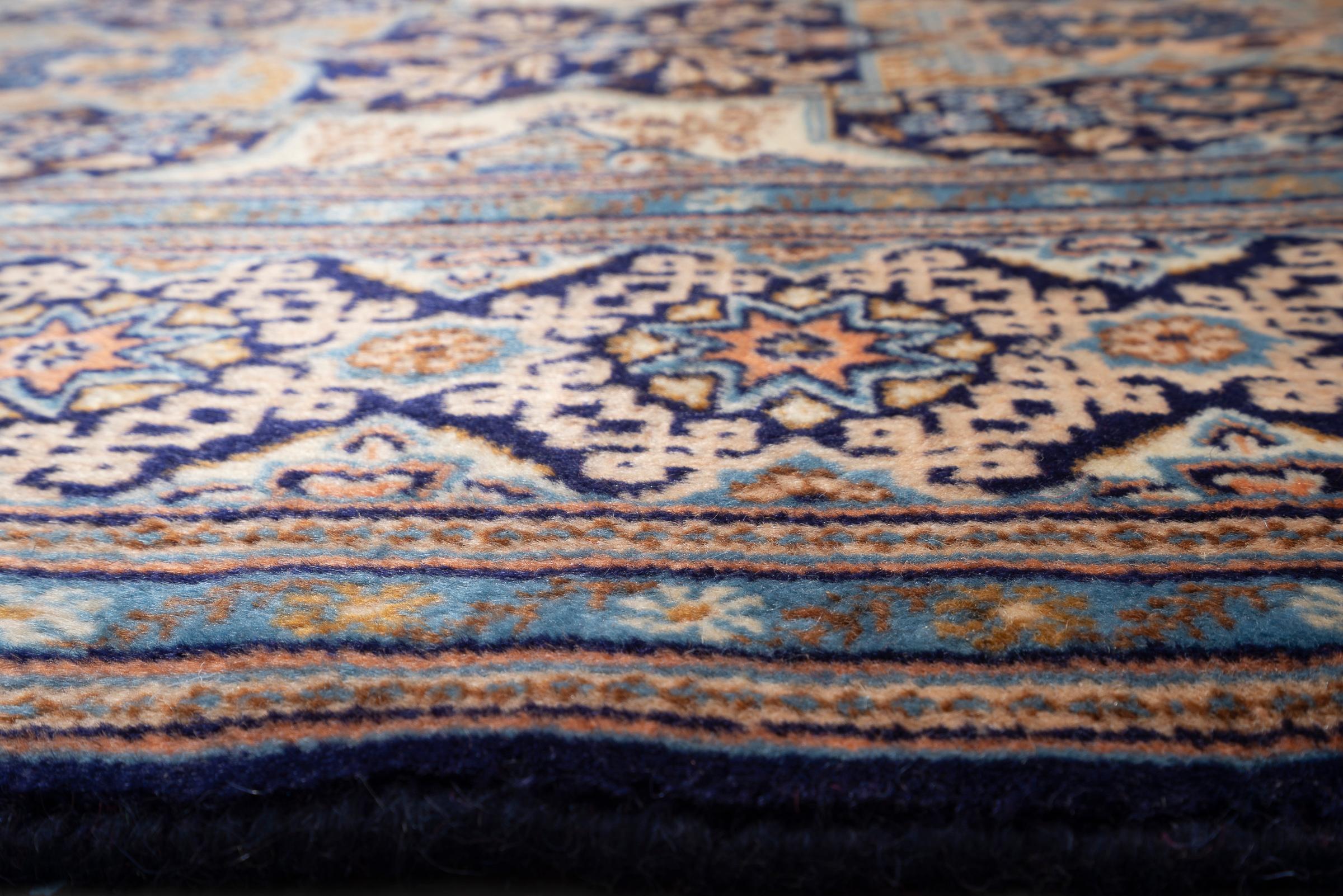 Contemporary Fine 50 Raj Tabriz Tiles Persian Rug