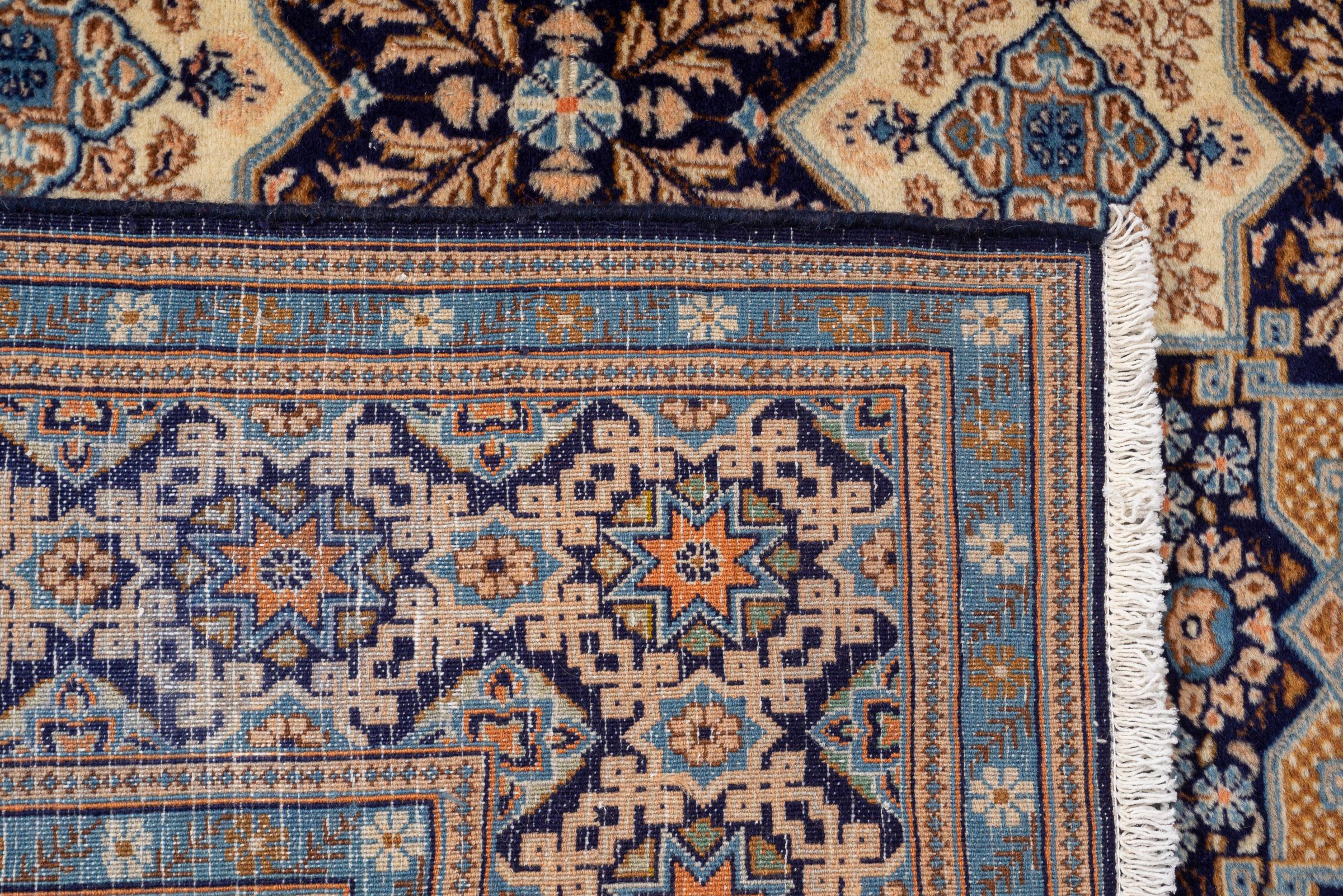 Contemporary Fine 50 Raj Tabriz Tiles Persian Rug