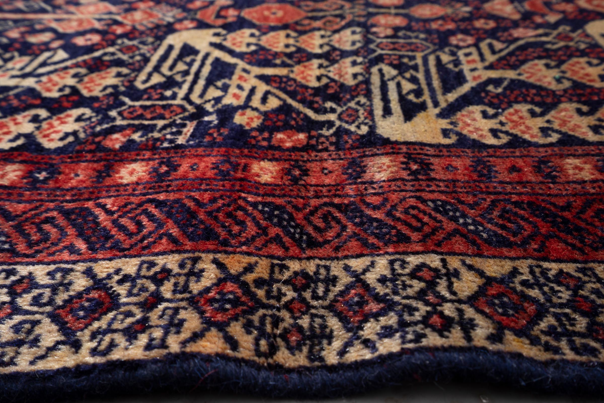 Antique Baluch Khorasan Morqi Persian Rug