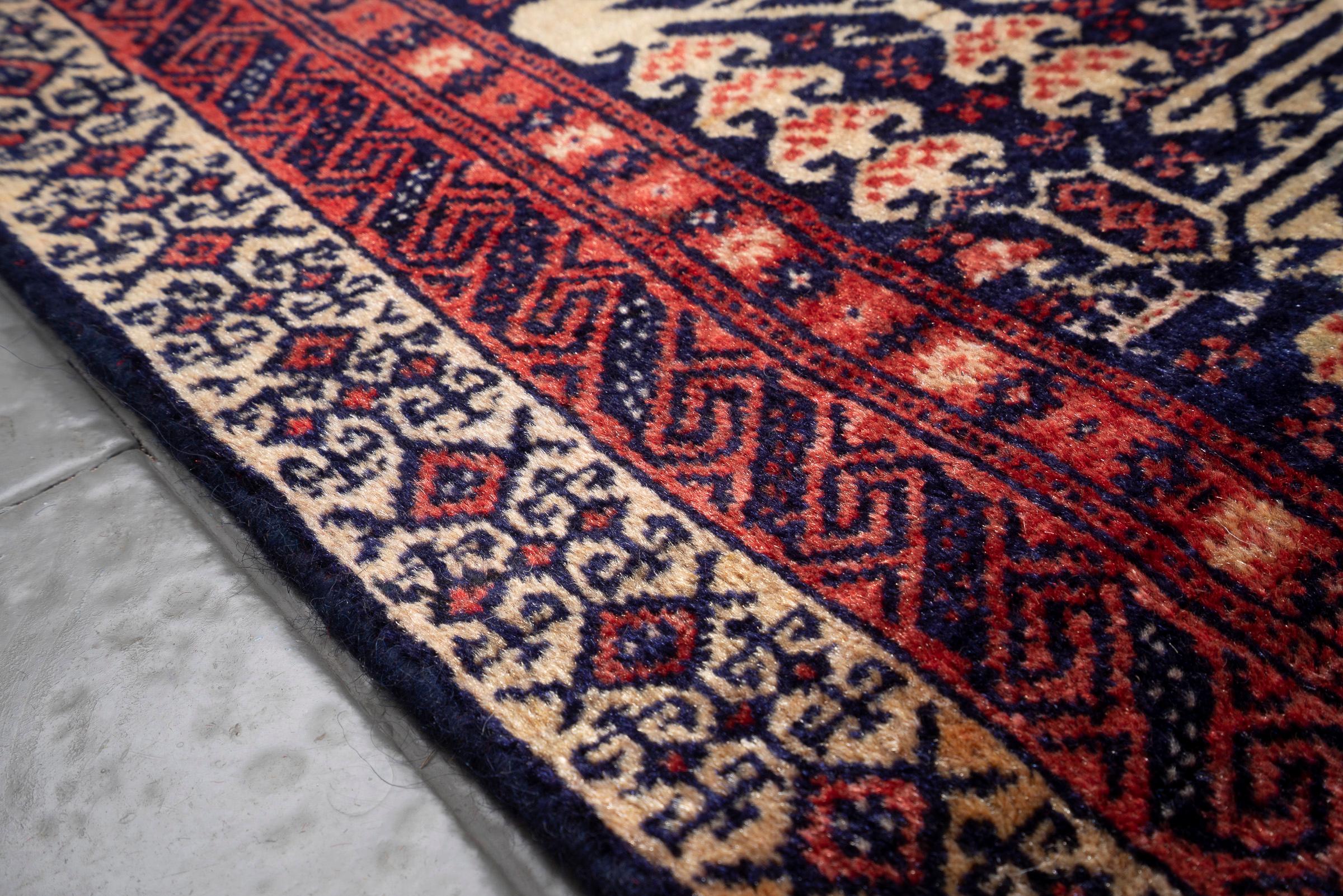 Antique Baluch Khorasan Morqi Persian Rug