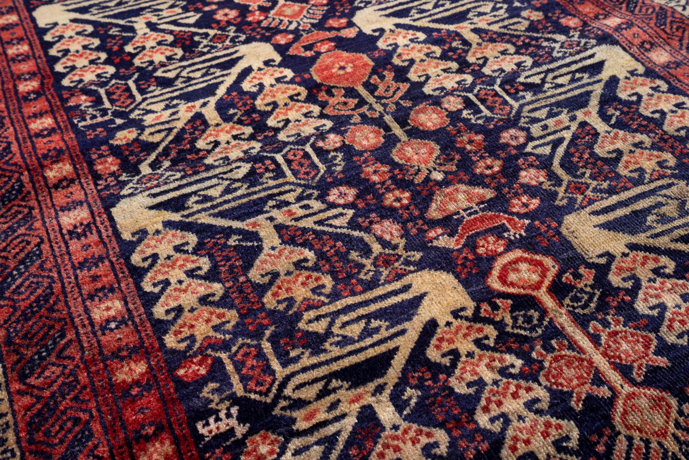 Antique Baluch Khorasan Morqi Persian Rug
