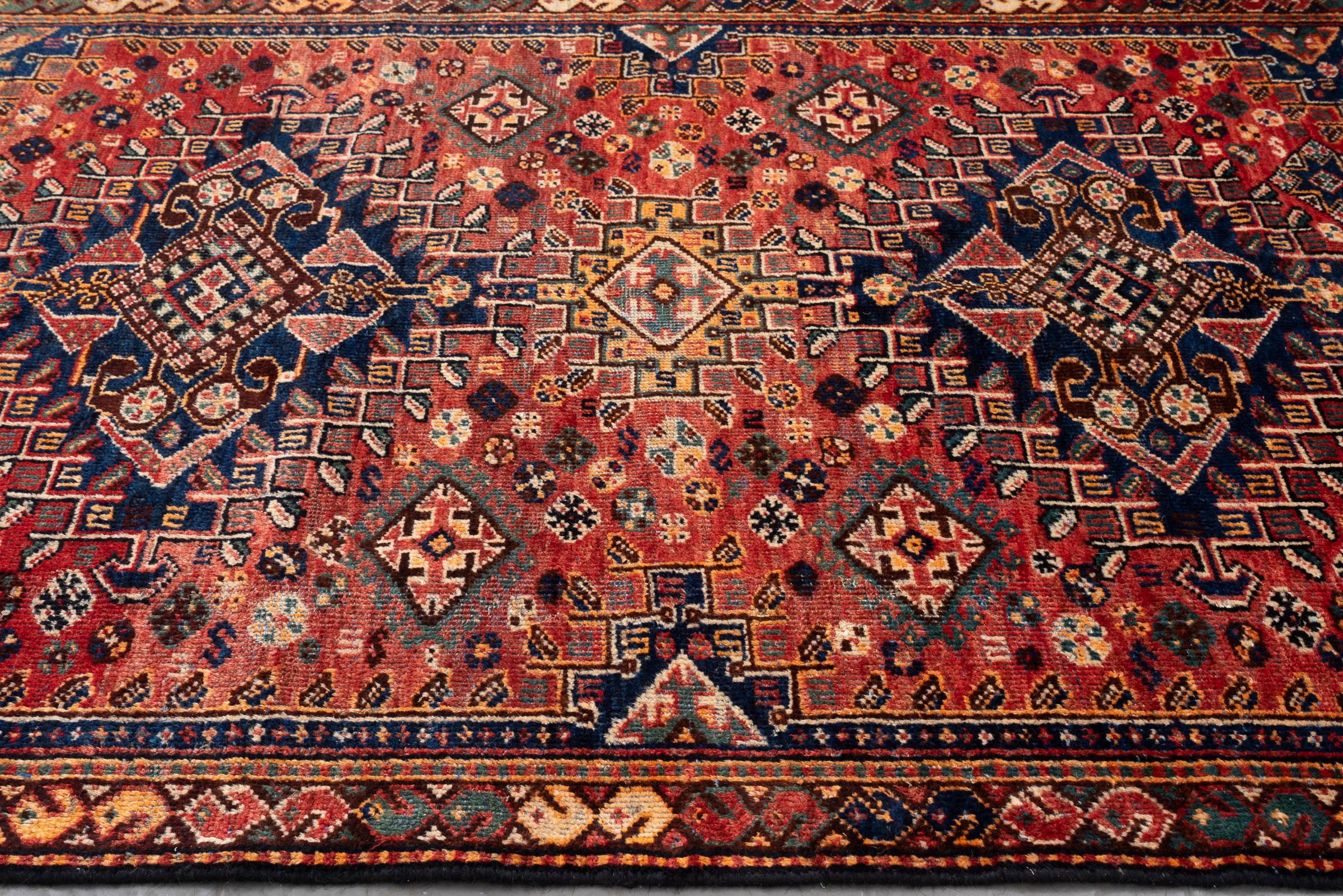 Antique Qashqai Bavanat Persian Rug