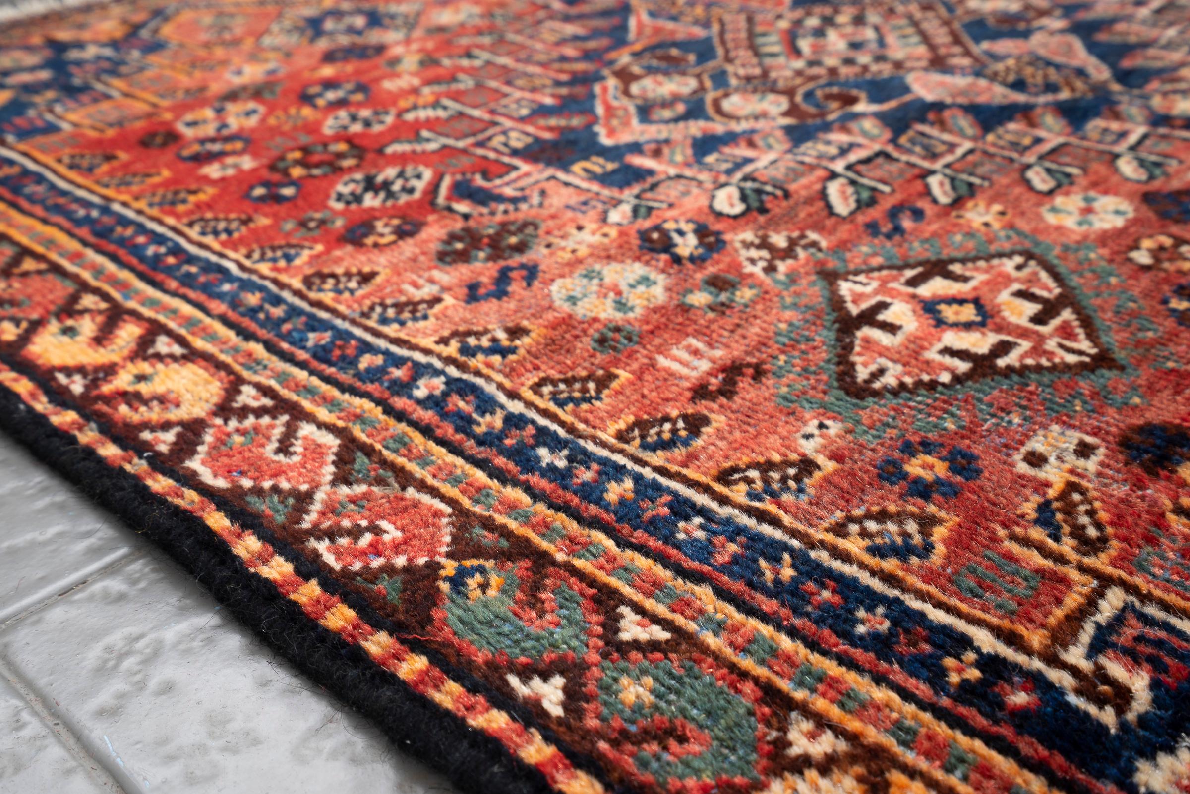 Antique Qashqai Bavanat Persian Rug