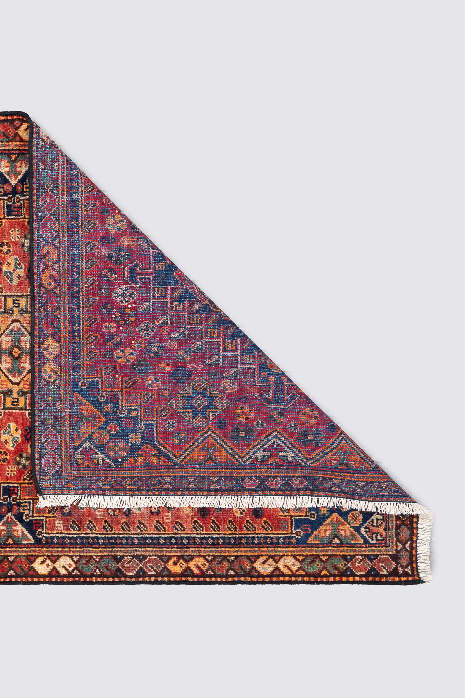 Antique Qashqai Bavanat Persian Rug