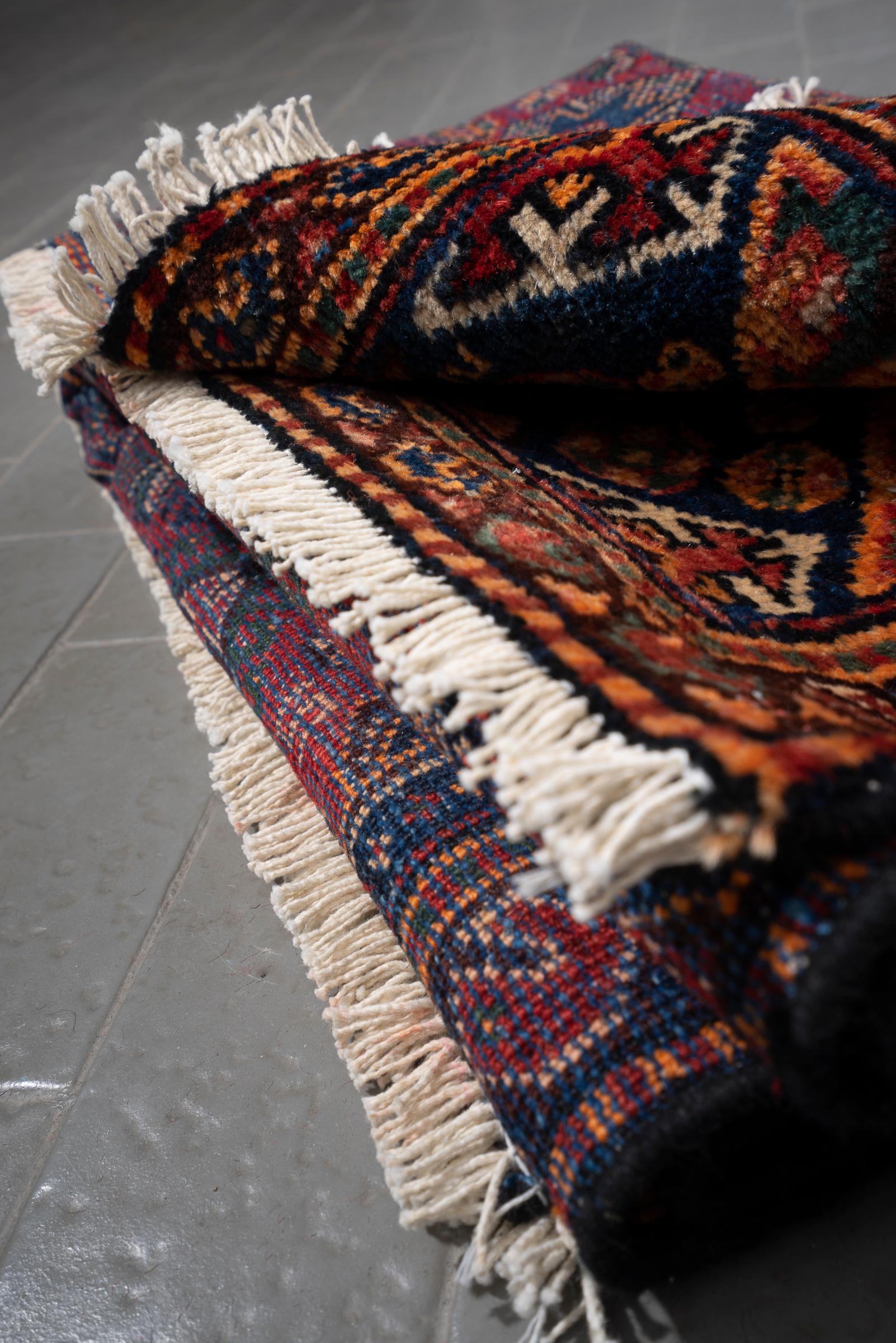 Antique Qashqai Bavanat Persian Rug