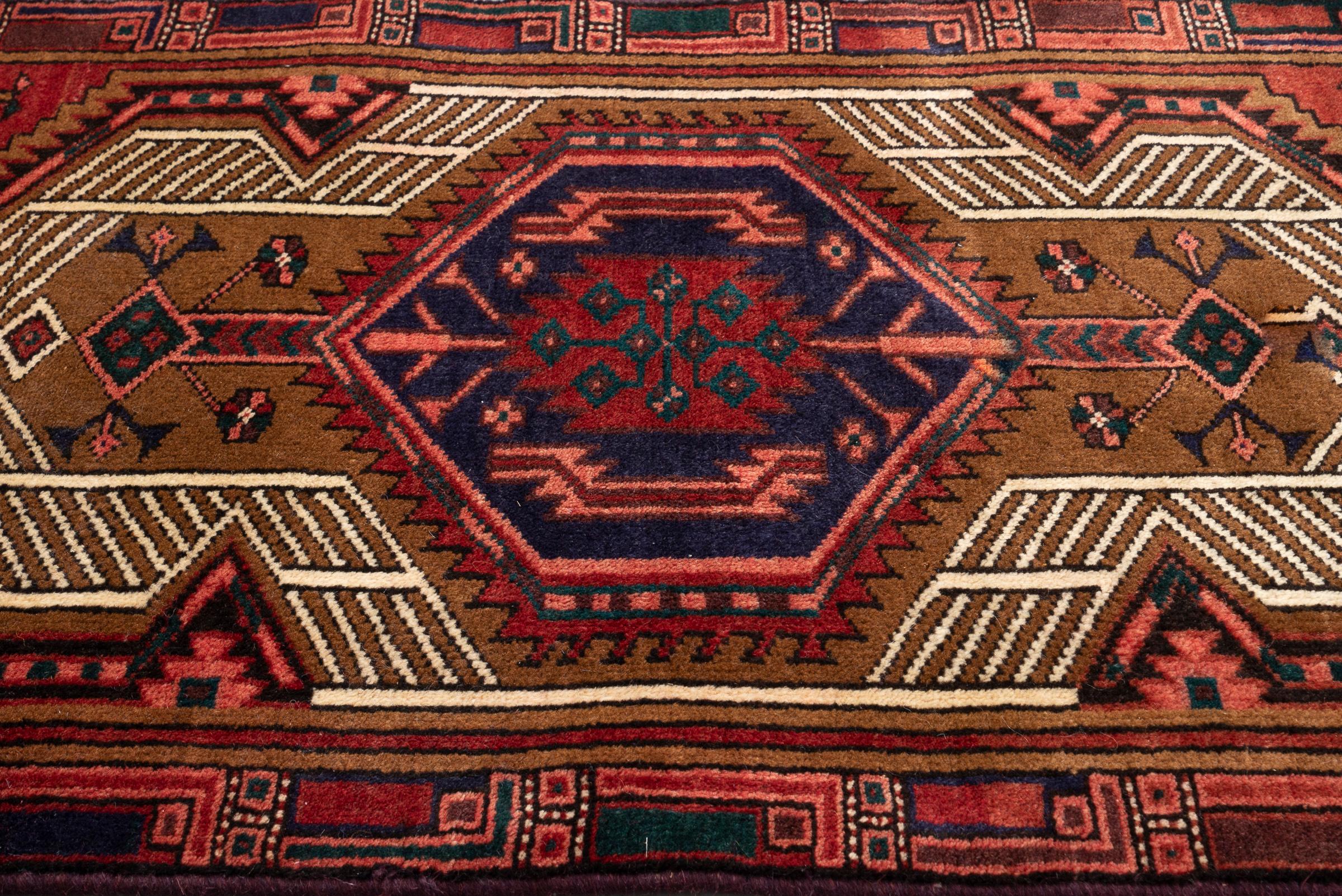 Vintage Sarab Qalami Persian Runner Rug