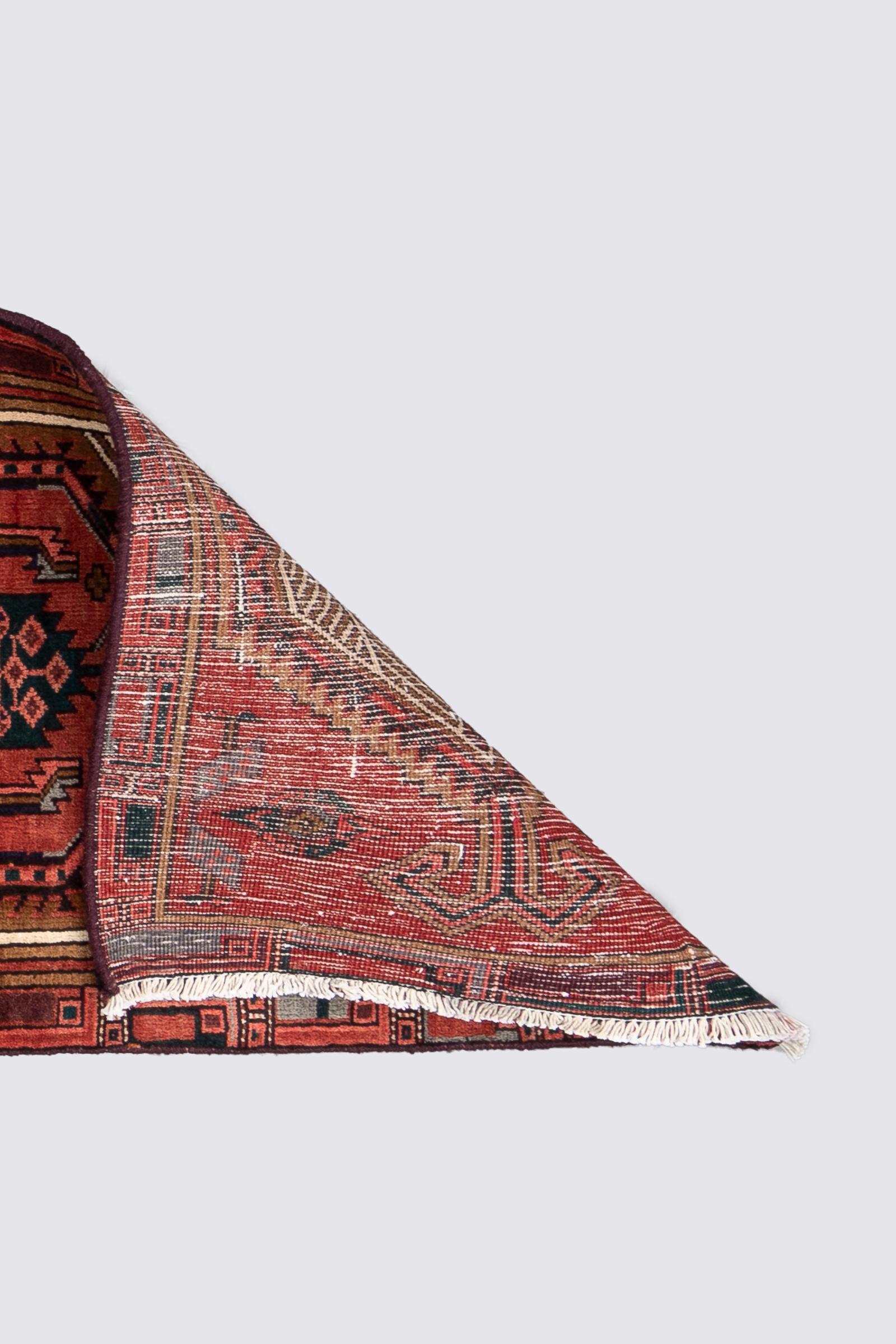 Vintage Sarab Qalami Persian Runner Rug