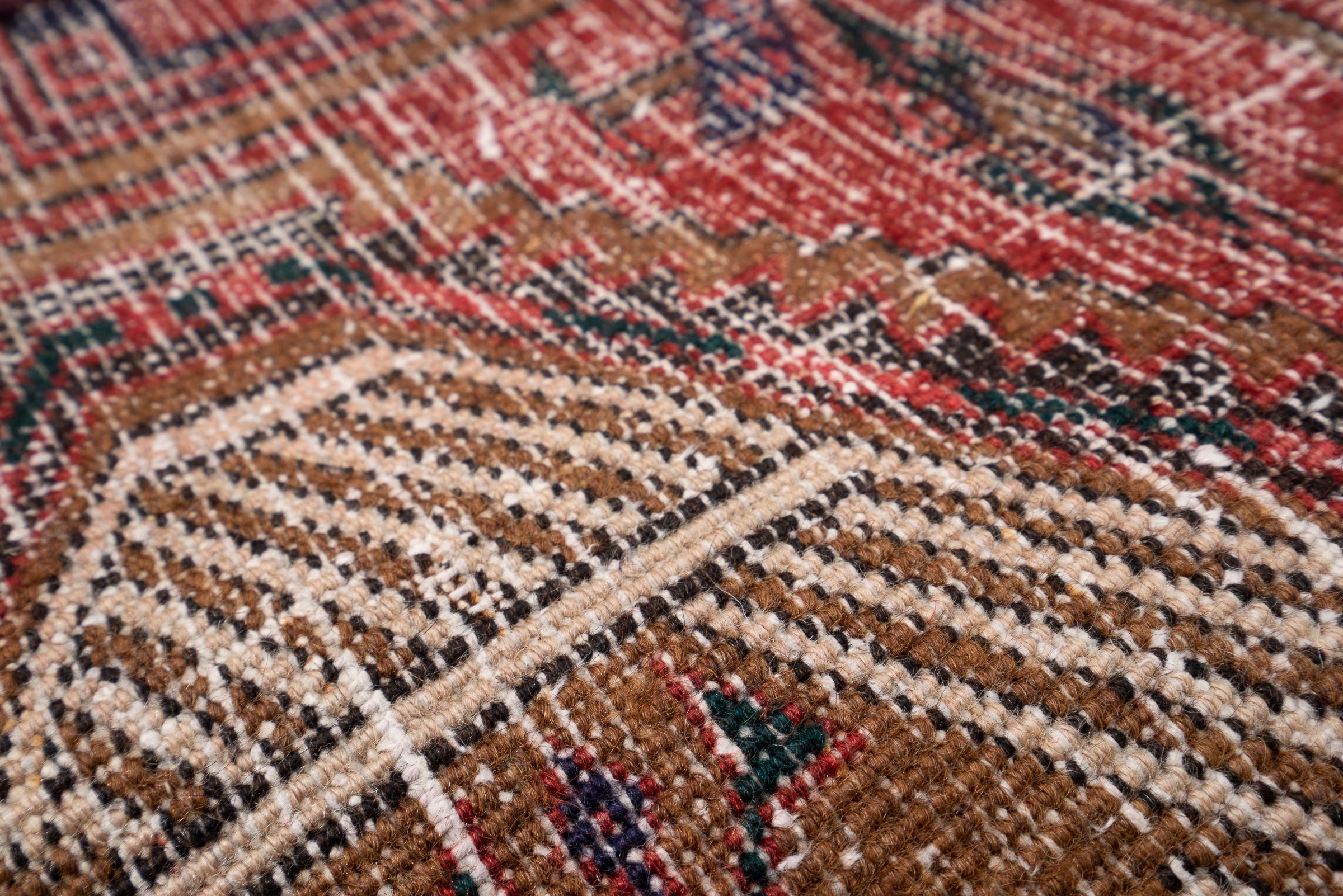 Vintage Sarab Qalami Persian Runner Rug