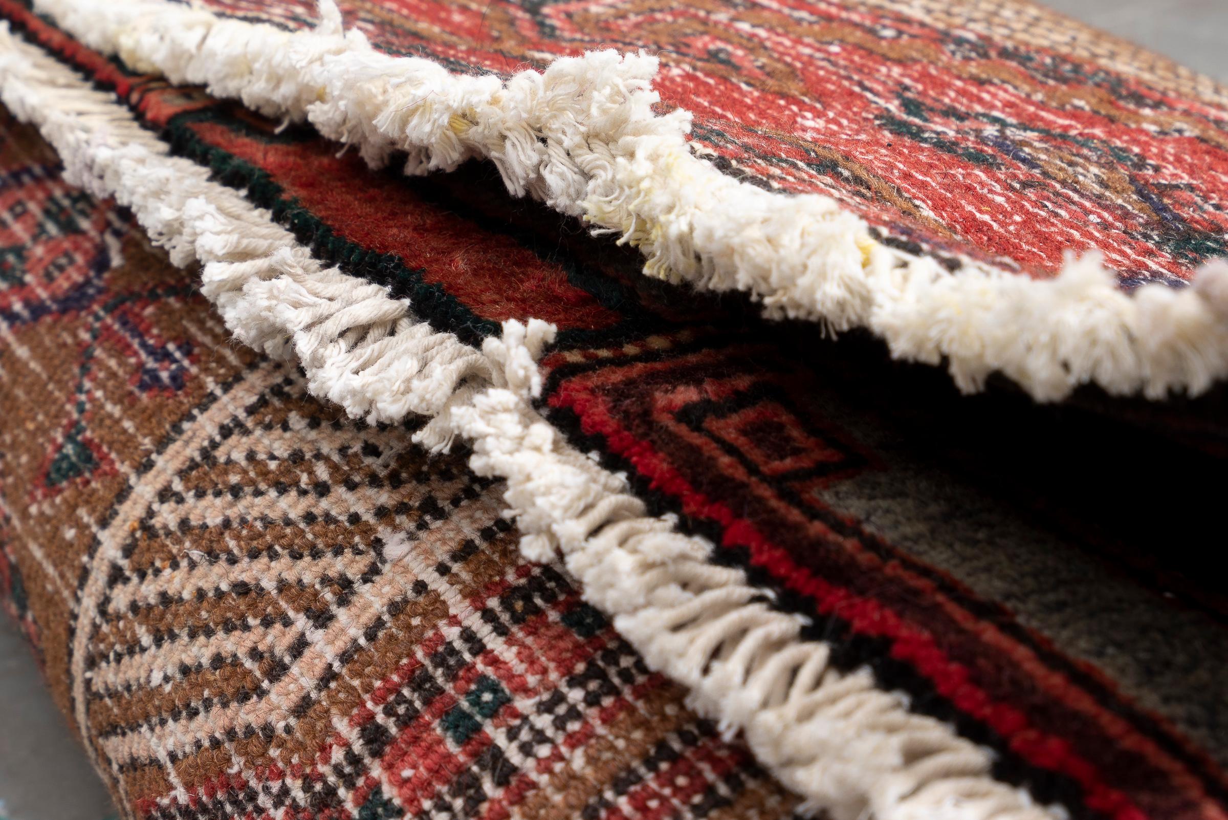 Vintage Sarab Qalami Persian Runner Rug