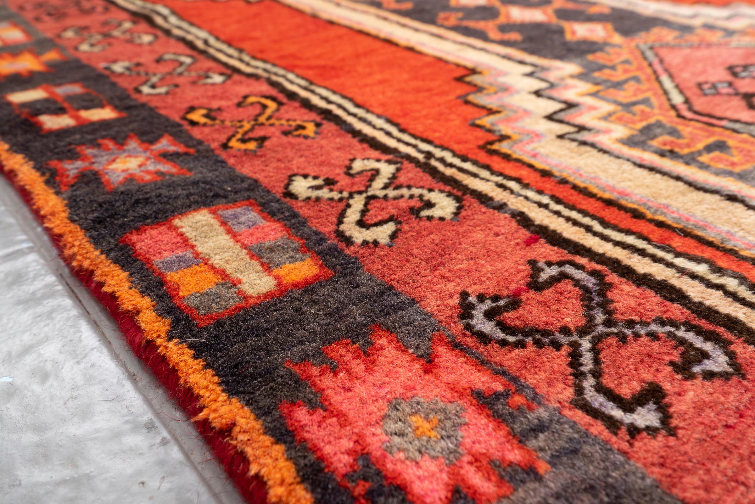 Vintage Sarab Persian Runner Rug