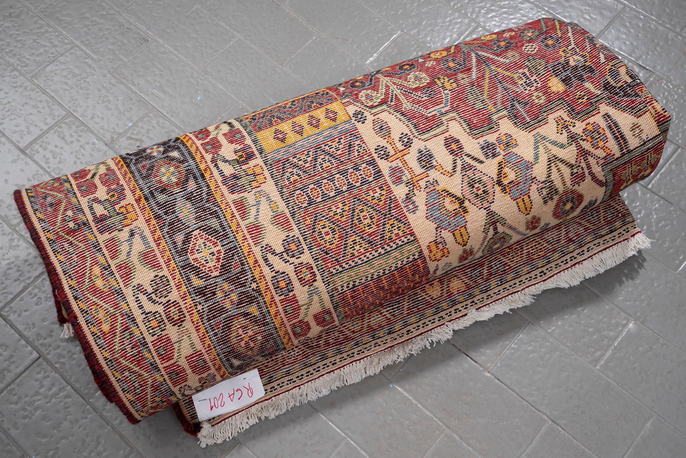 Vintage Fine Kashkouli Millefleur Persian Rug, c. 1915–1935