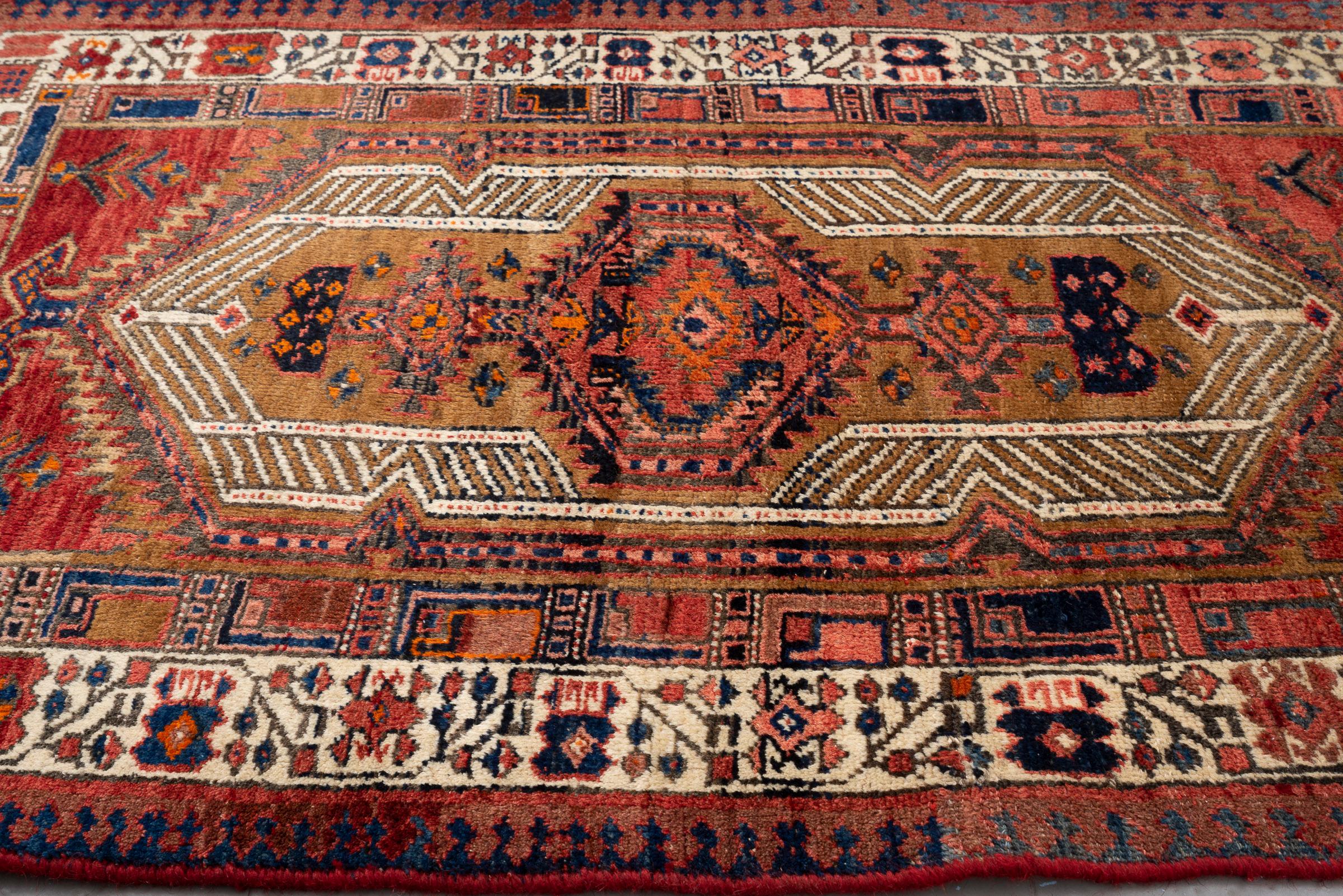 Antique Sarab Qalami Persian Rug