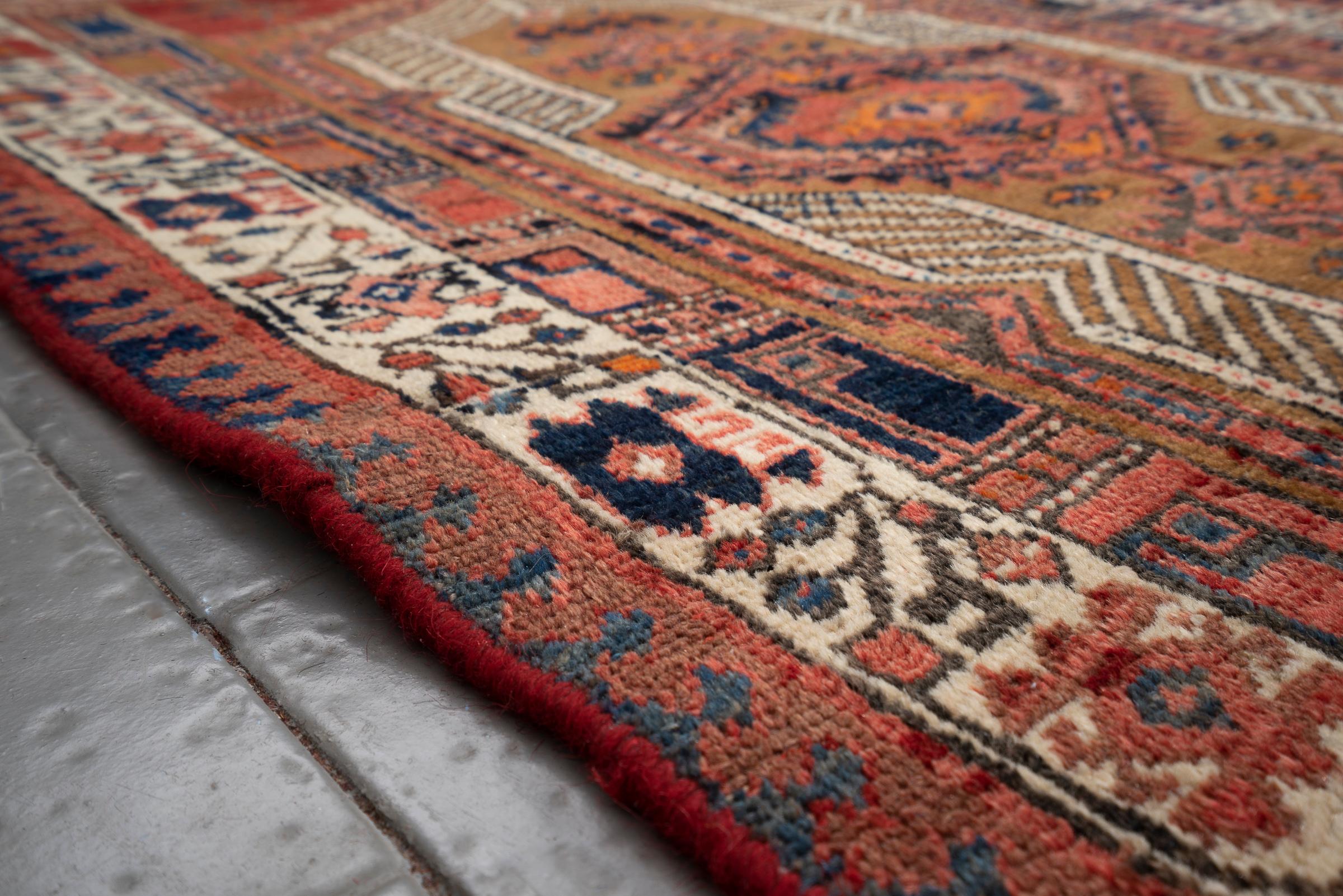 Antique Sarab Qalami Persian Rug