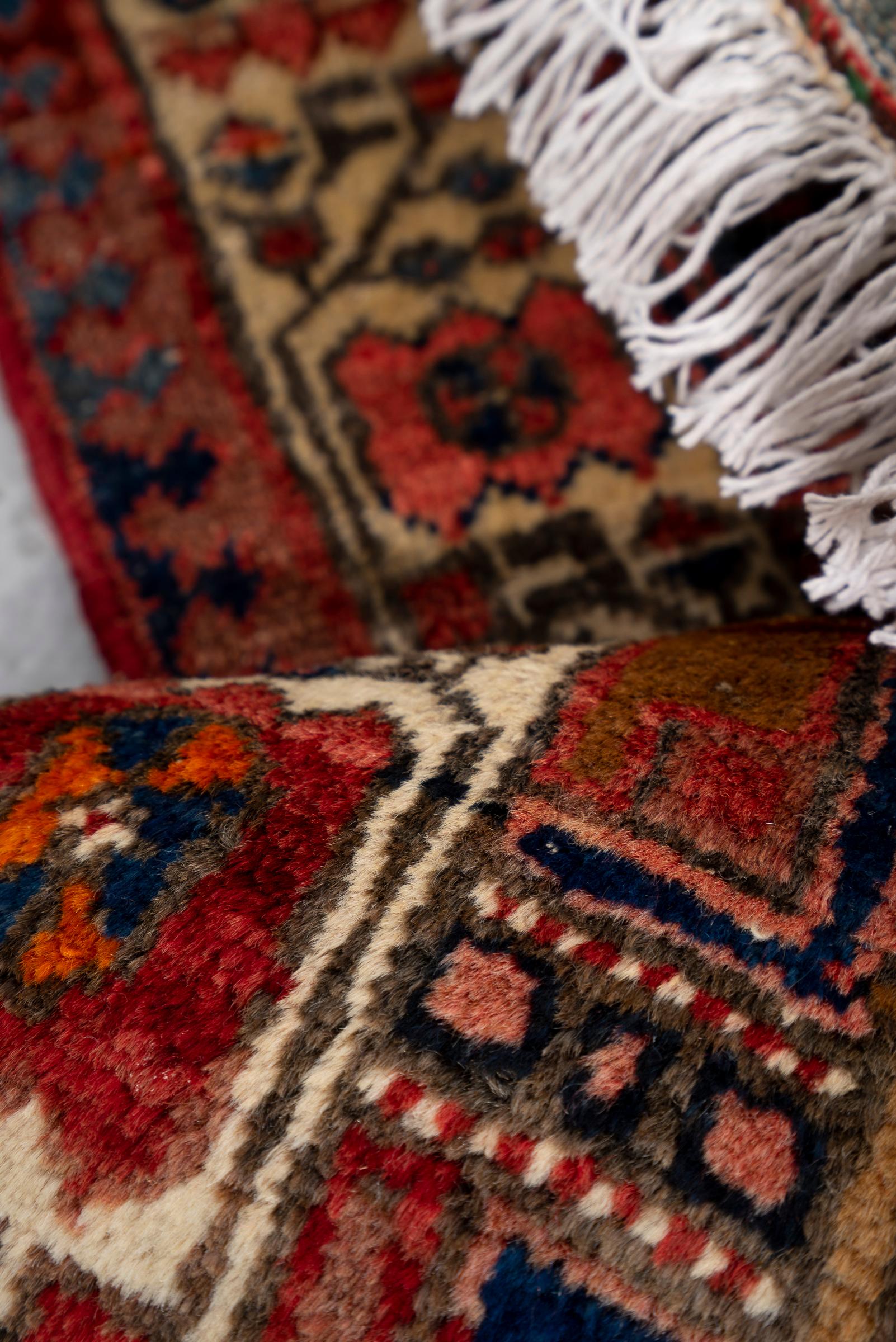 Antique Sarab Qalami Persian Rug