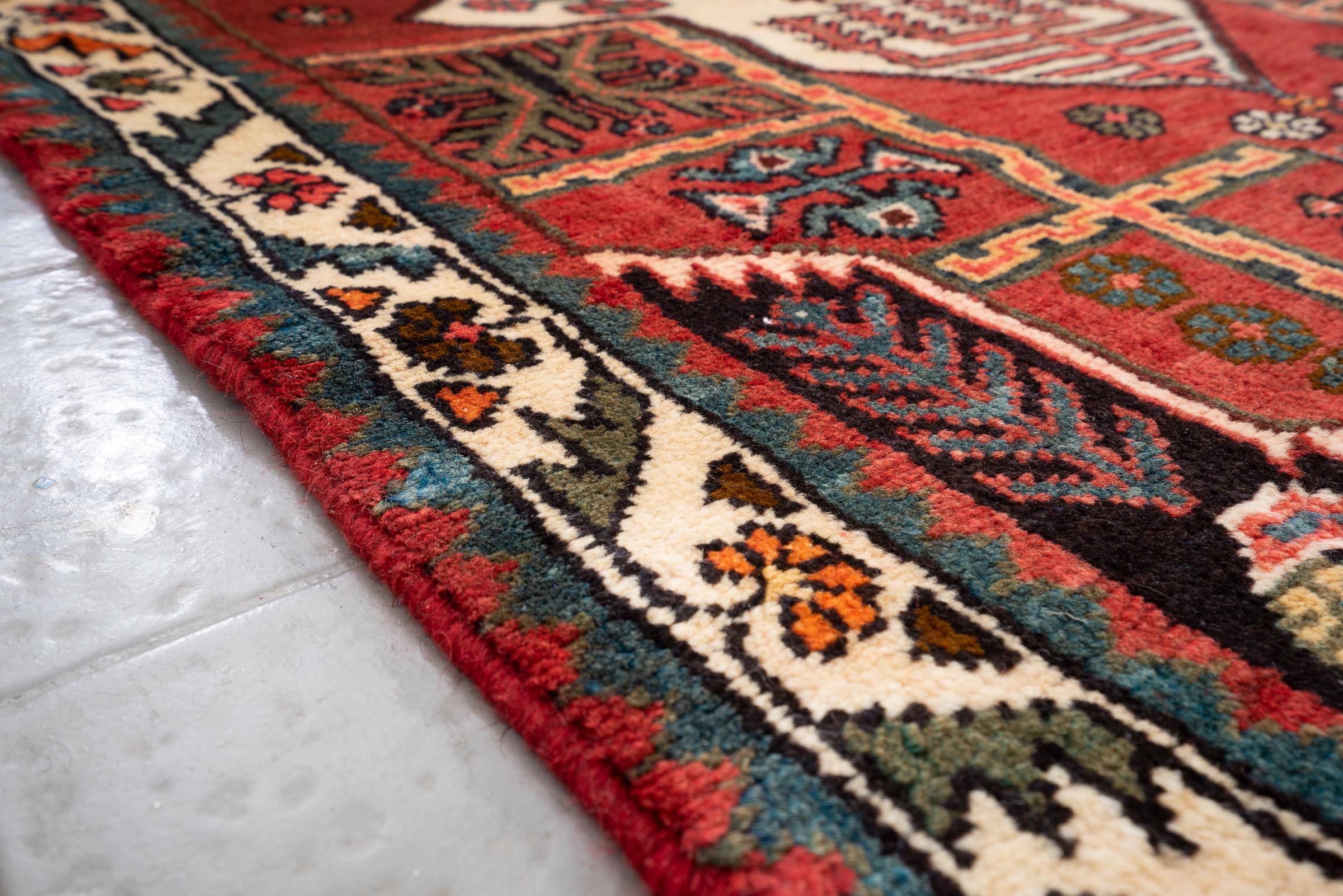 Vintage Shahsavan Saveh Persian Rug