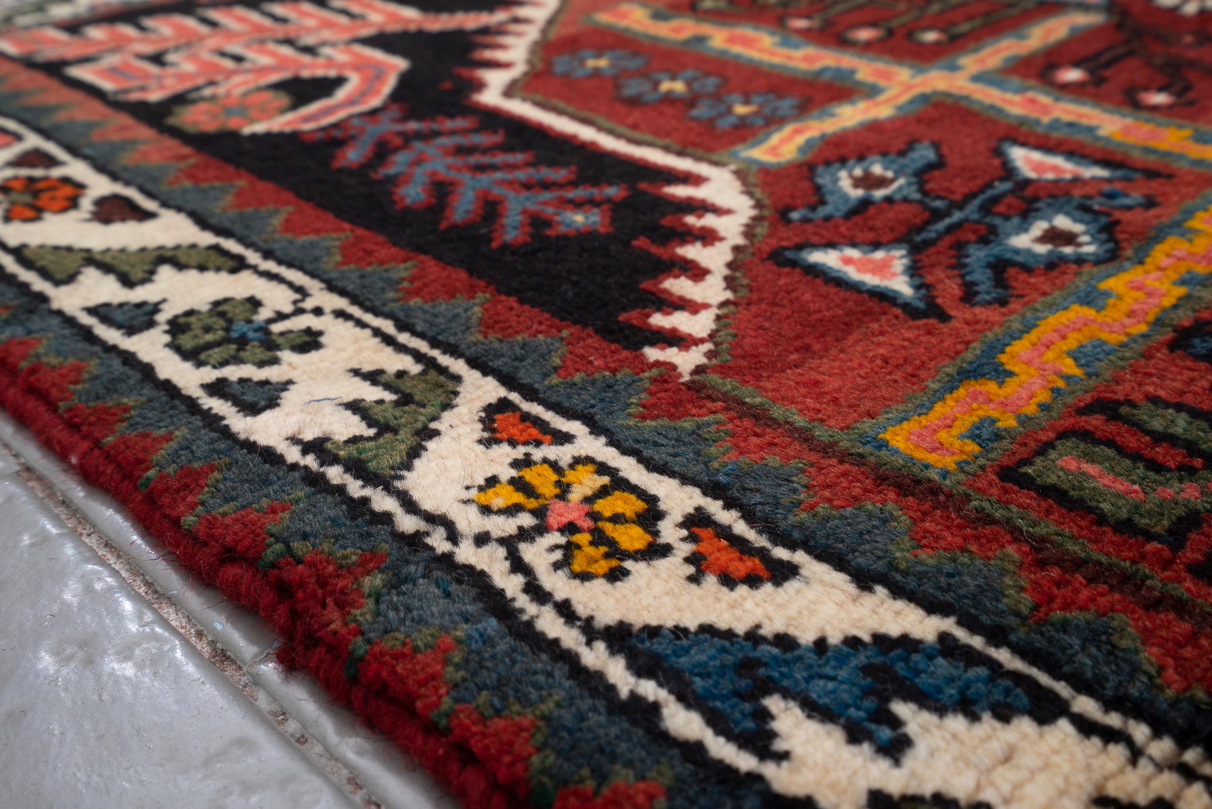 Vintage Shahsavan Saveh Persian Rug