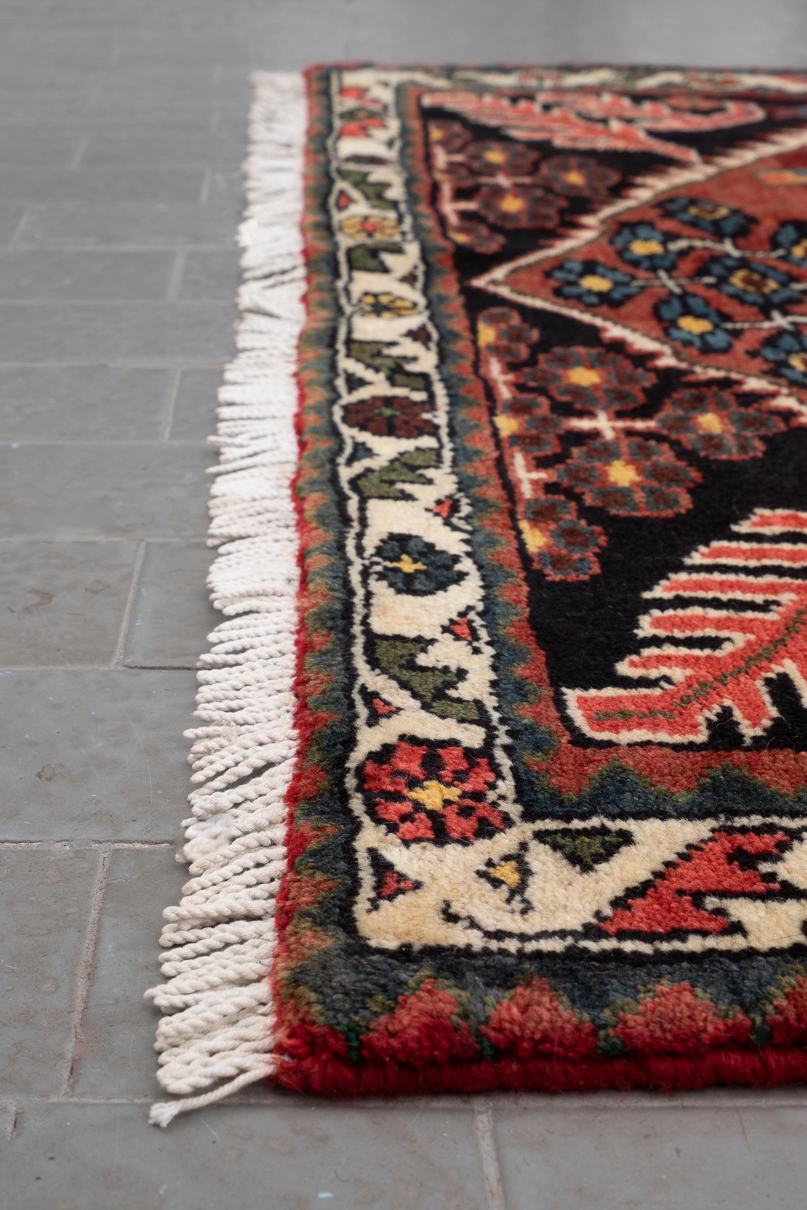 Vintage Shahsavan Saveh Persian Rug